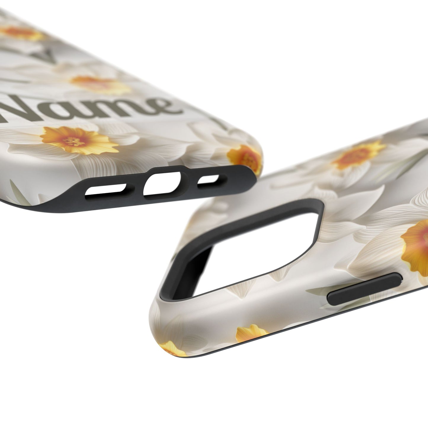 March Birth Flower Phone Case • 3D Daffodil iPhone Cover • Spring Floral MagSafe Gift