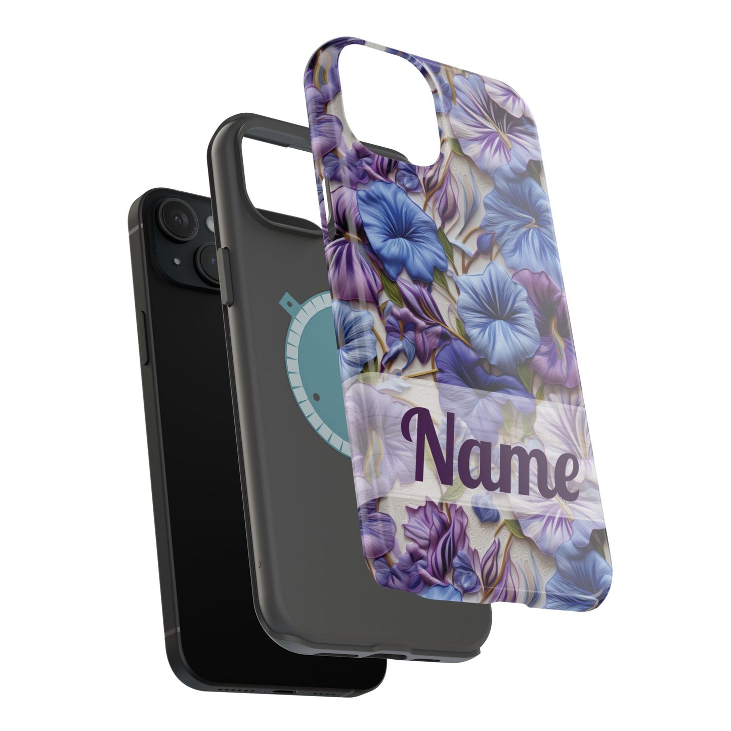 September Birth Flower Phone Case • Morning Glory iPhone Cover • Purple MagSafe Gift