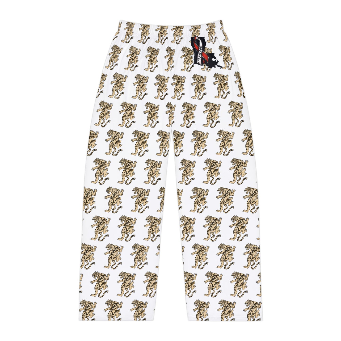 CAJUN DEB Tiger Print Men's Pajama Pants, Cozy Sleepwear, Louisiana Gifts, Summer Nights, MDS Awareness, Tiger Lounge Pants