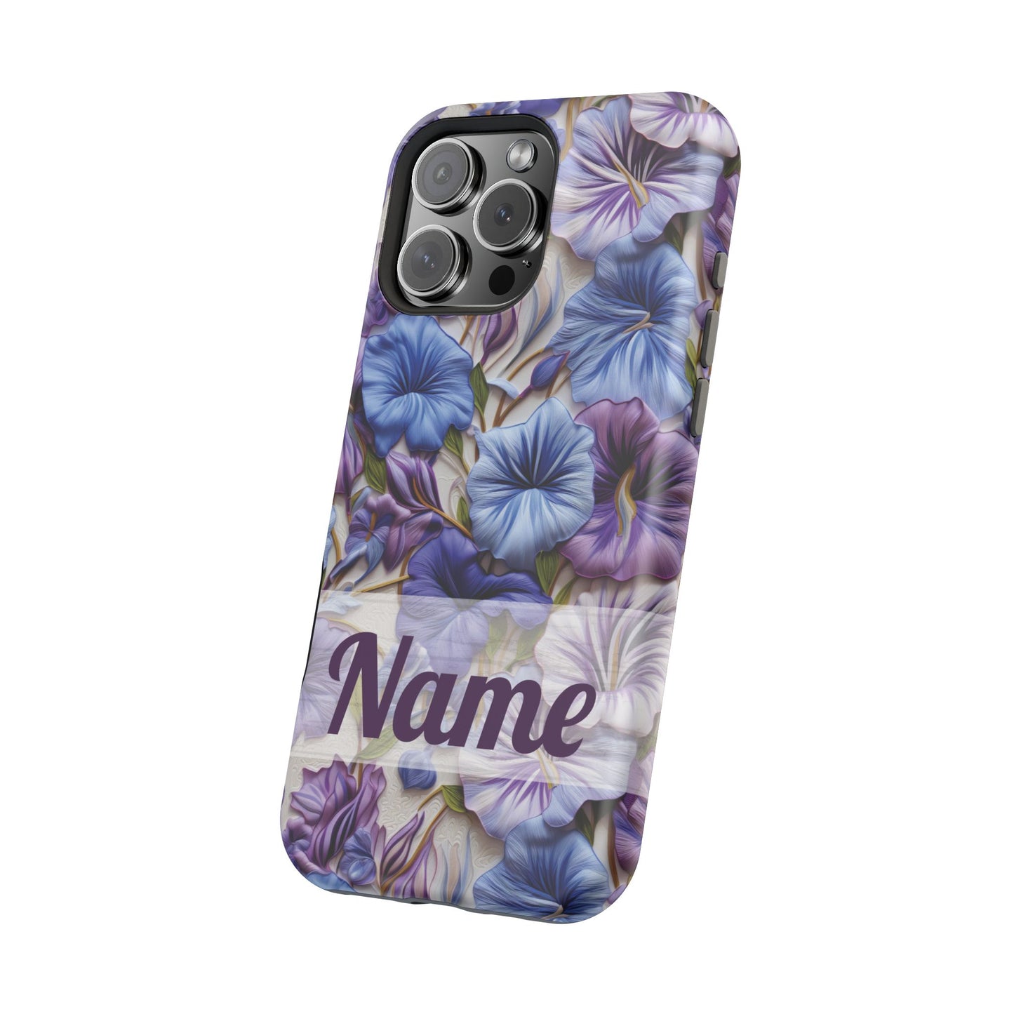 September Birth Flower Phone Case • Morning Glory iPhone Cover • Purple MagSafe Gift