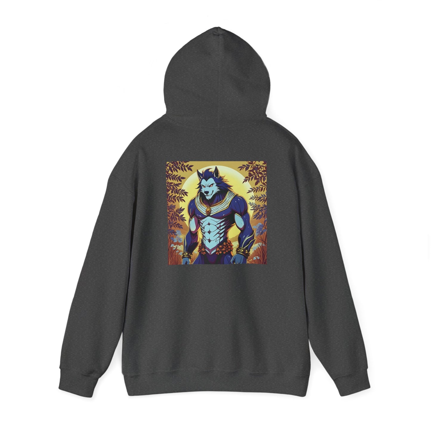 Anime Hoodie Werewolf Halloween Unisex Heavy Blend™ Hooded Sweatshirt Gildan 18500