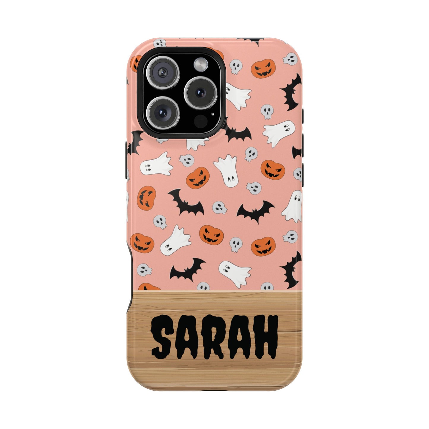 Custom, Personalized Halloween Magnetic Tough Cases for iPhone -ghost bat pumpkin