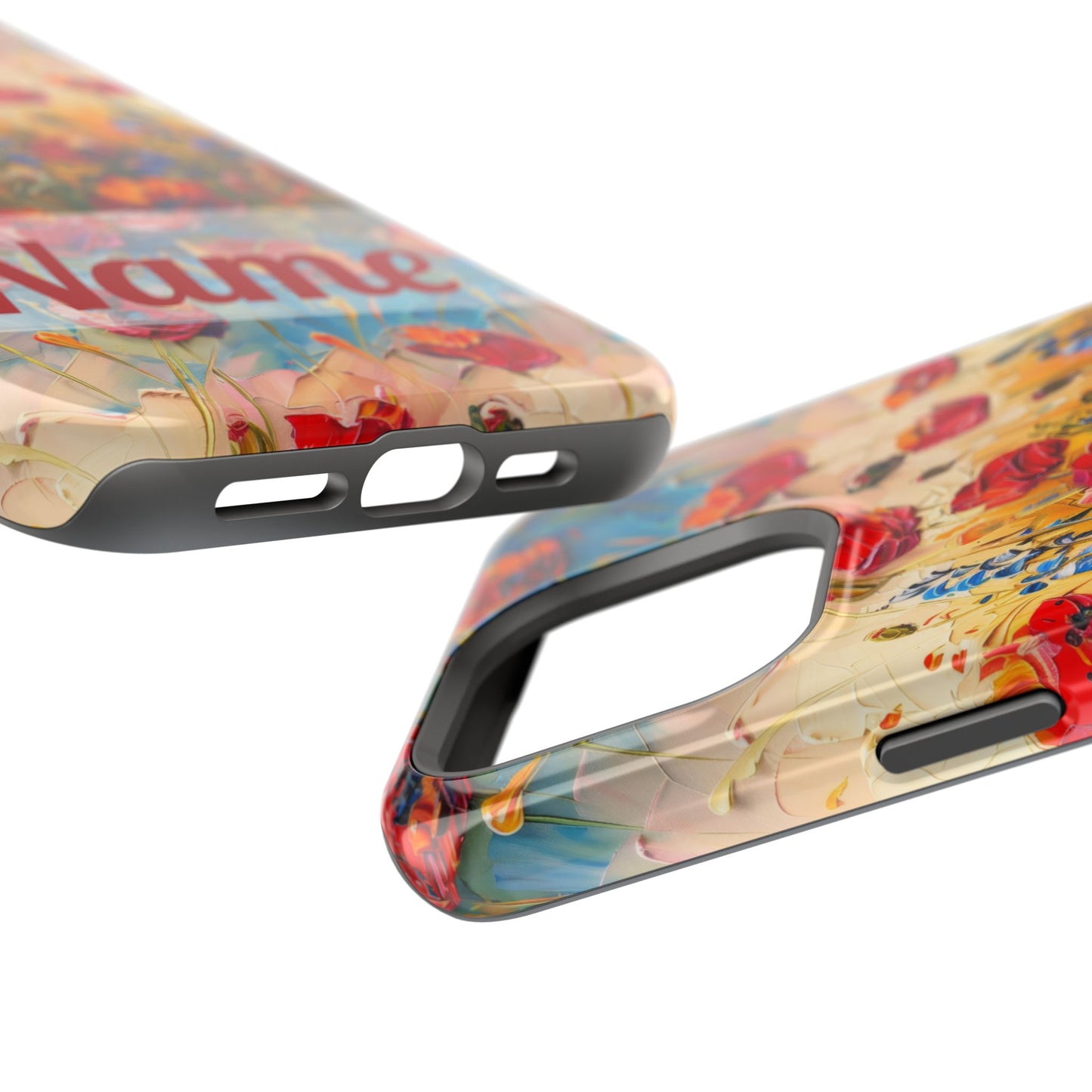 August Birth Flower Phone Case • Red Poppies Poppy iPhone Cover • Colorful Floral MagSafe Gift