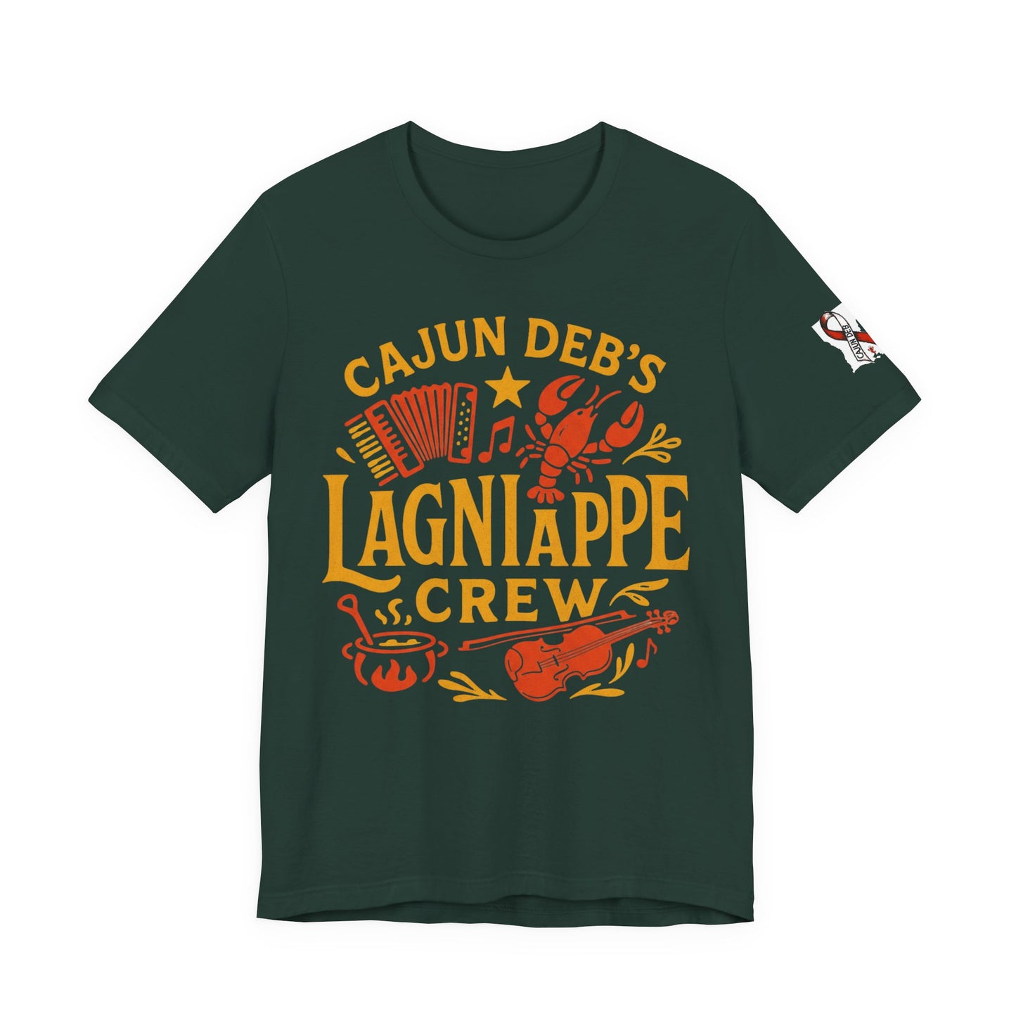 CAJUN DEB Lagniappe Crew shirt Unisex Jersey Short Sleeve Tee Bella Canvas 3001 T-Shirt MDS Awareness