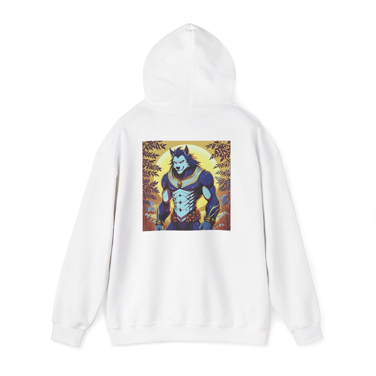 Anime Hoodie Werewolf Halloween Unisex Heavy Blend™ Hooded Sweatshirt Gildan 18500