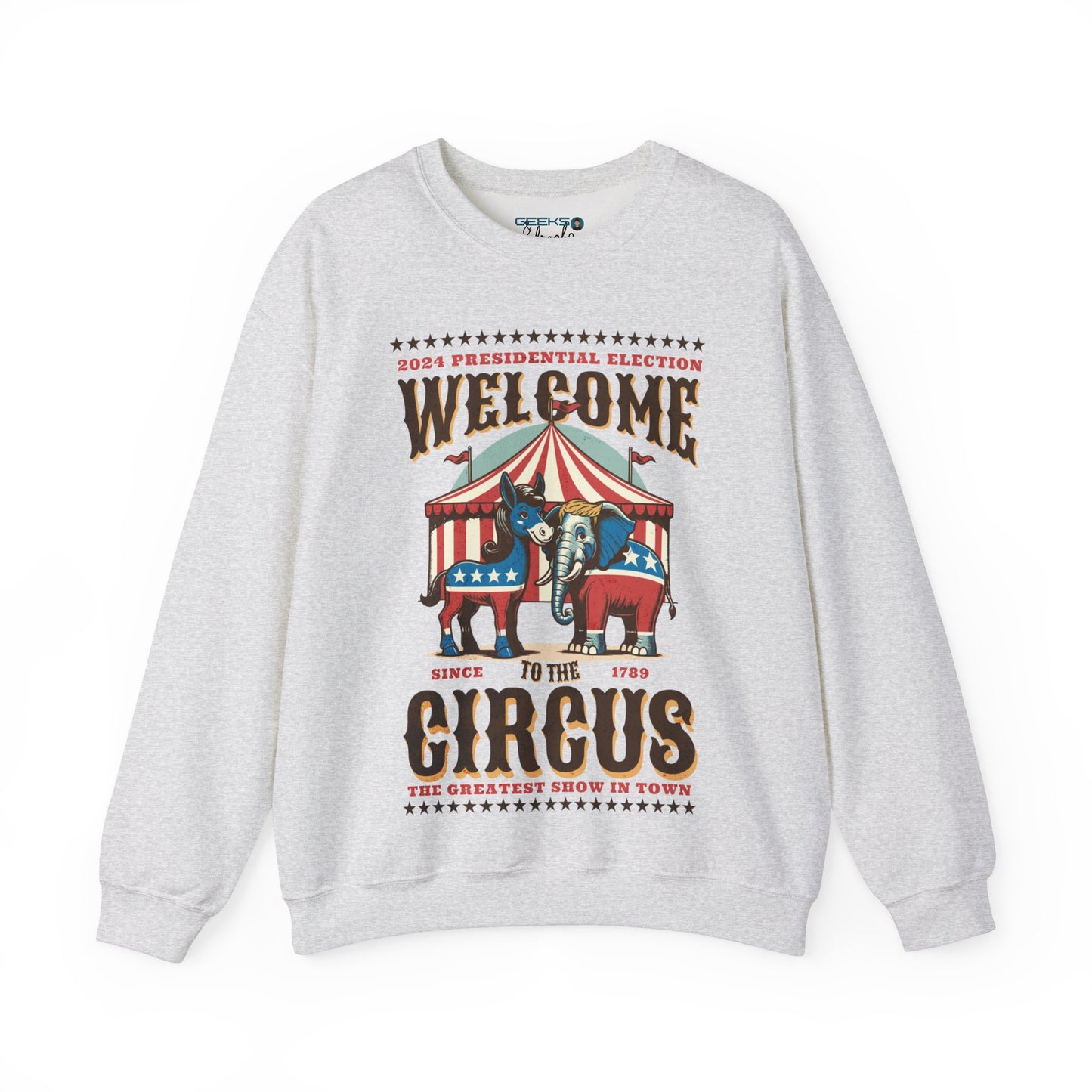 Political Election Circus 2024 - Gildan 18000 Unisex Crewneck sweatshirt