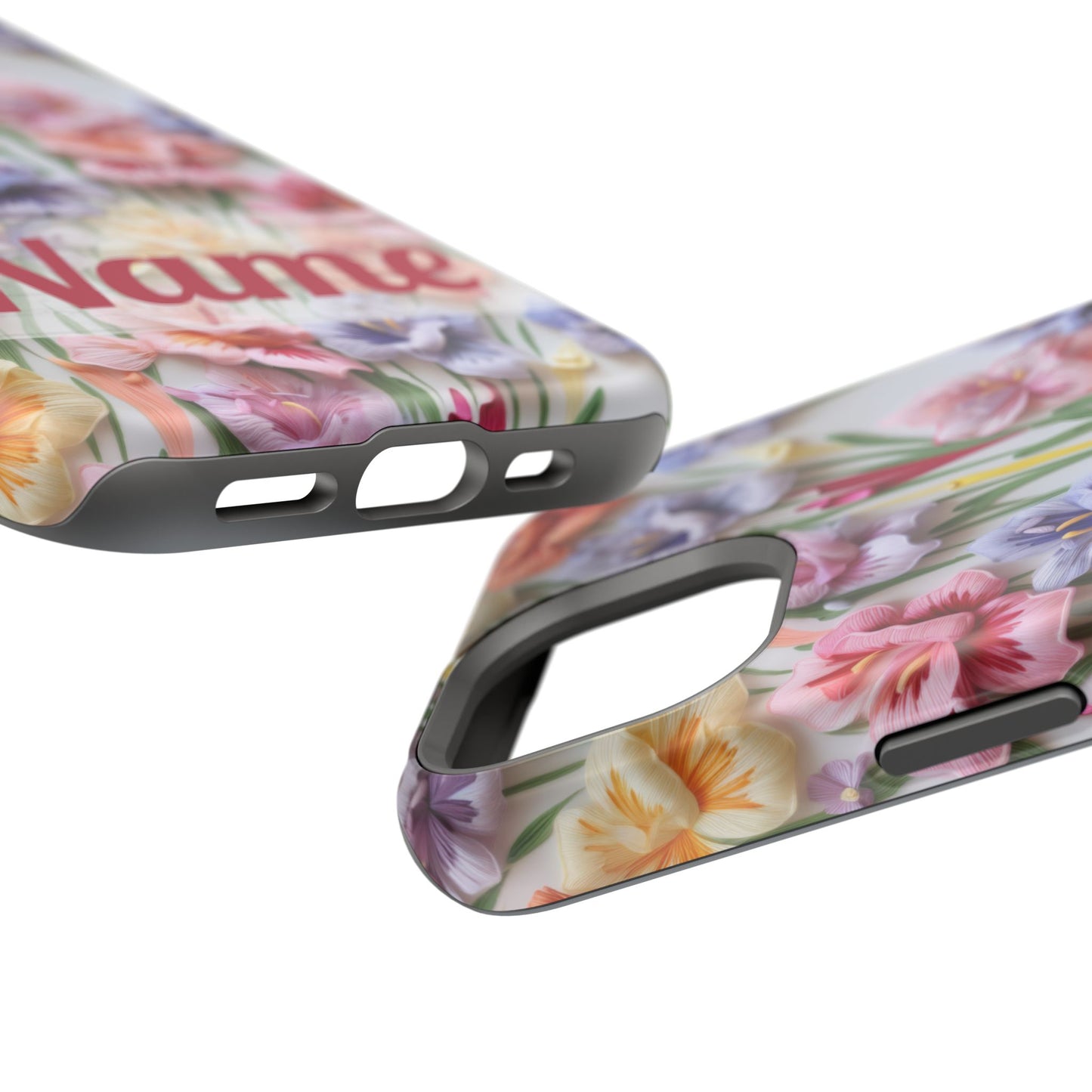 August Birth Flower Phone Case • 3D Gladiolus iPhone Cover • Pastel Floral MagSafe Gift