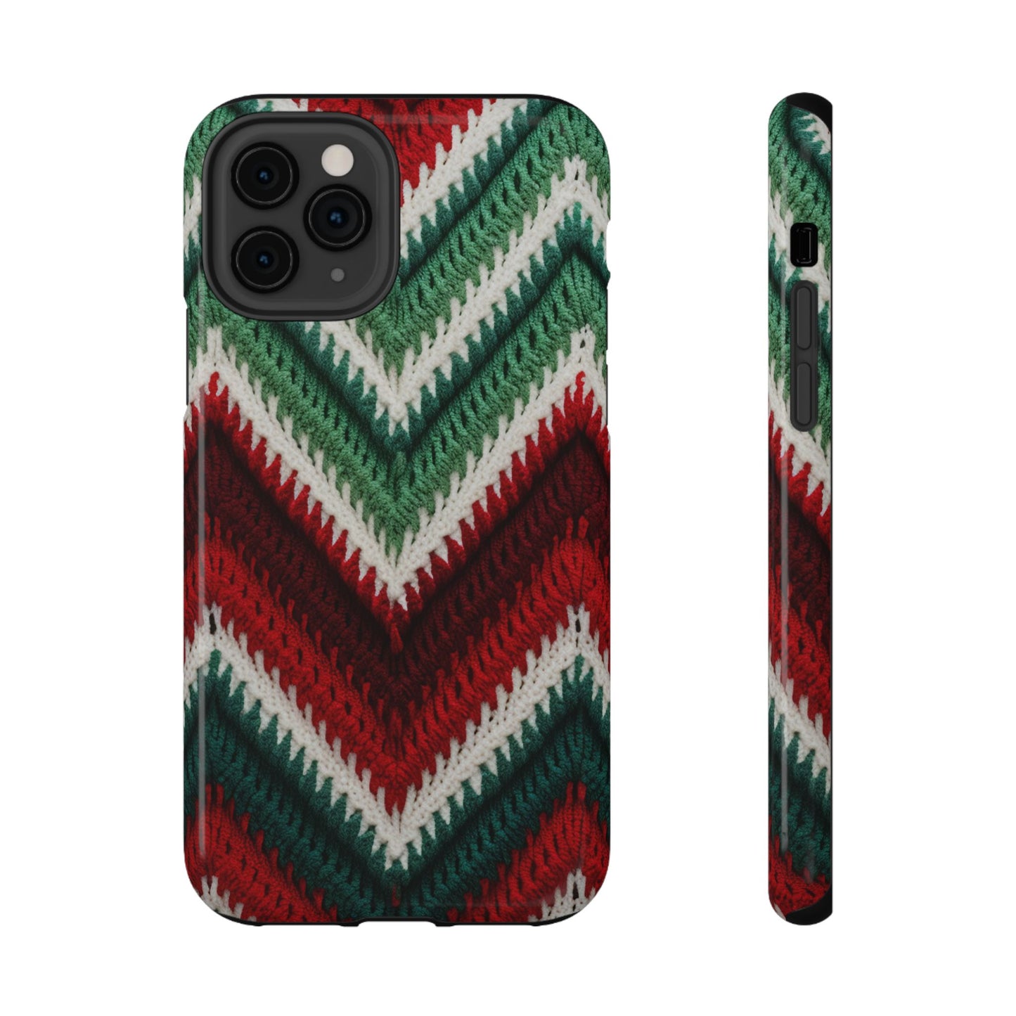 Vintage Christmas Crocheted Afghan Phone Case - Christmas Phone Case Impact-Resistant Case