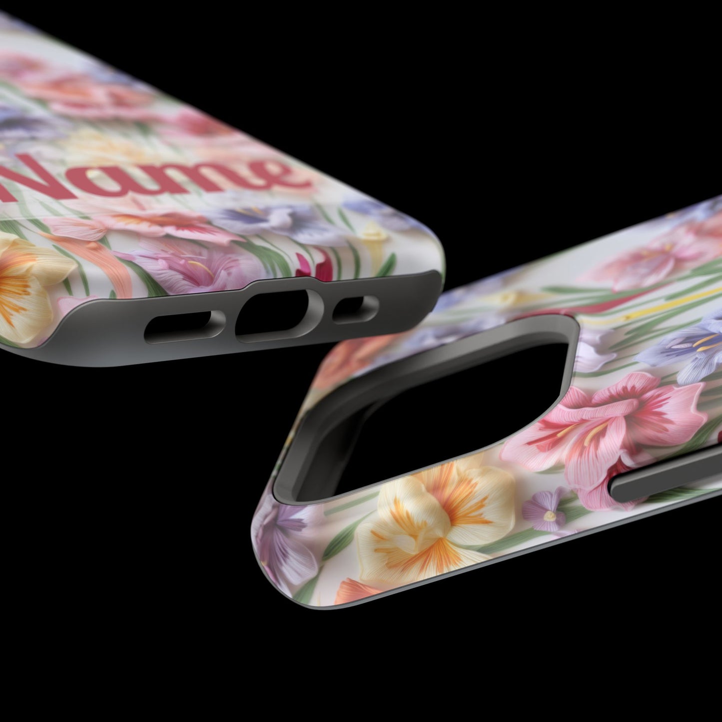 August Birth Flower Phone Case • 3D Gladiolus iPhone Cover • Pastel Floral MagSafe Gift