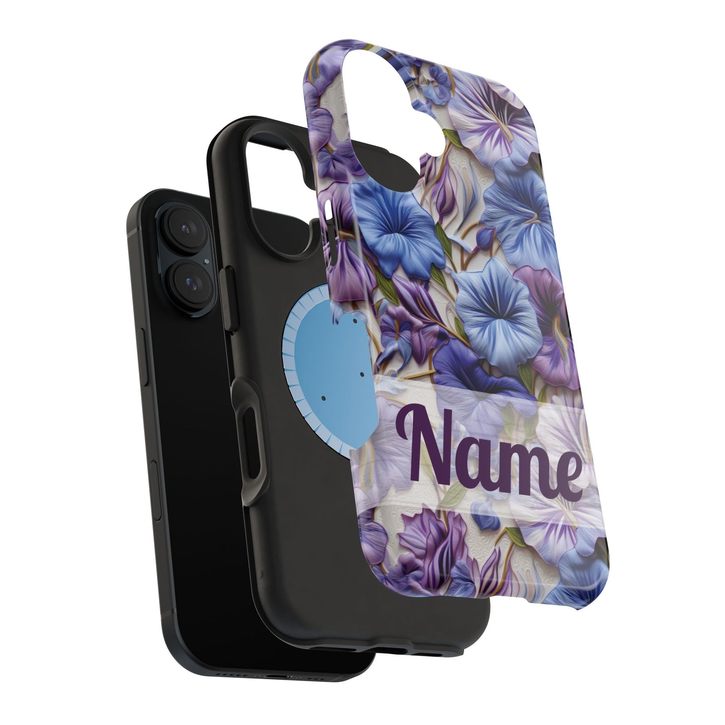 September Birth Flower Phone Case • Morning Glory iPhone Cover • Purple MagSafe Gift