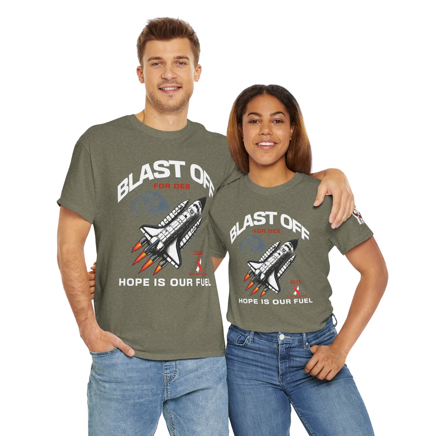 CAJUN DEB Blast Off Rocket GILDAN 5000 Unisex Heavy Cotton Tee, Trendy Graphic Tee