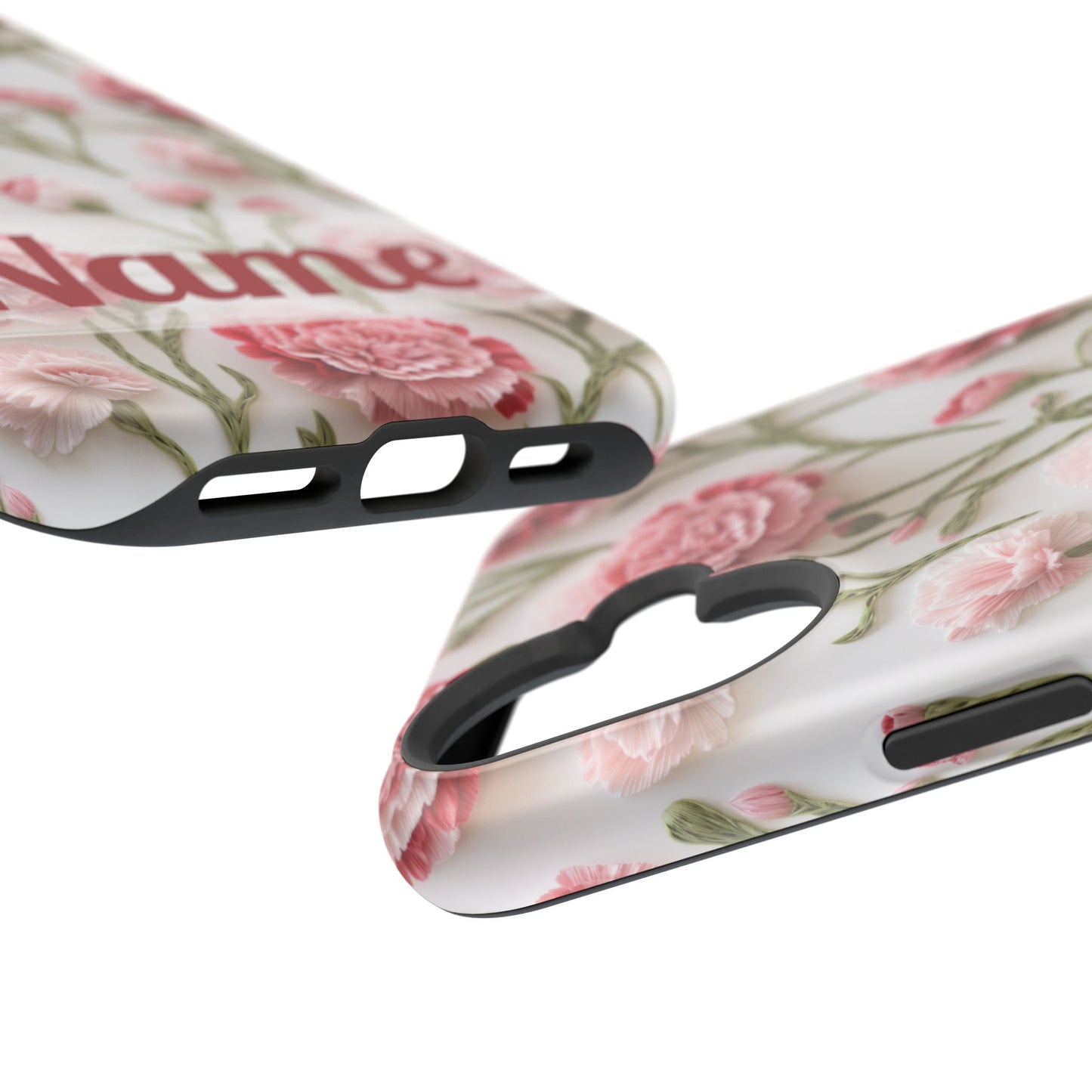 January Birth Flower Phone Case • Pink Carnation iPhone Cover • MagSafe Gift for Her