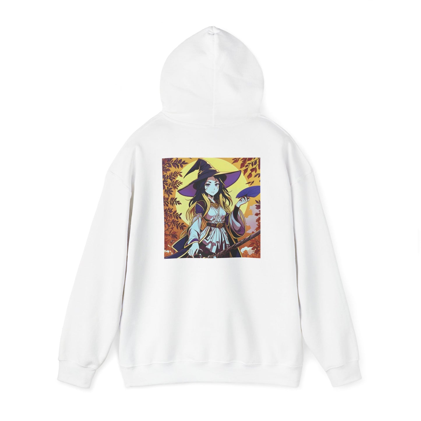 Anime Hoodie Witch Halloween Unisex Heavy Blend™ Hooded Sweatshirt Gildan 18500