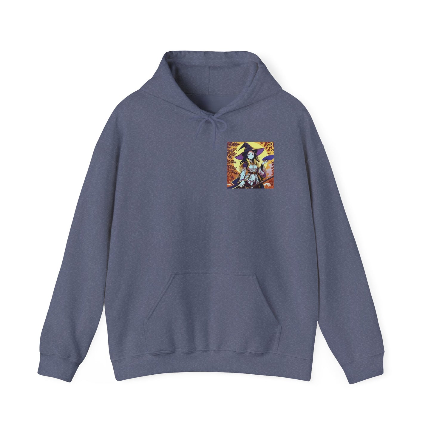 Anime Hoodie Witch Halloween Unisex Heavy Blend™ Hooded Sweatshirt Gildan 18500