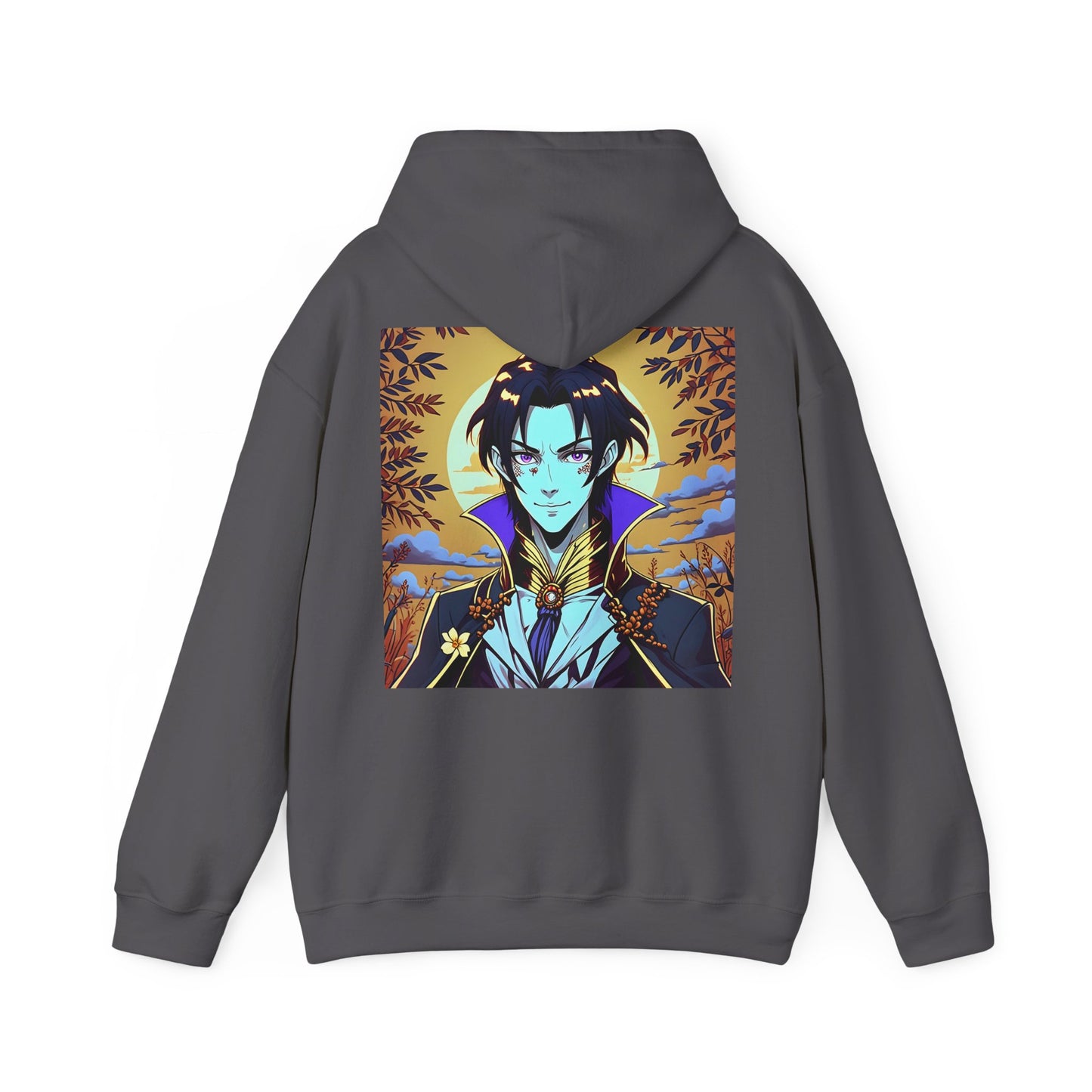 Anime Hoodie Vampire Halloween Unisex Heavy Blend™ Hooded Sweatshirt Gildan 18500