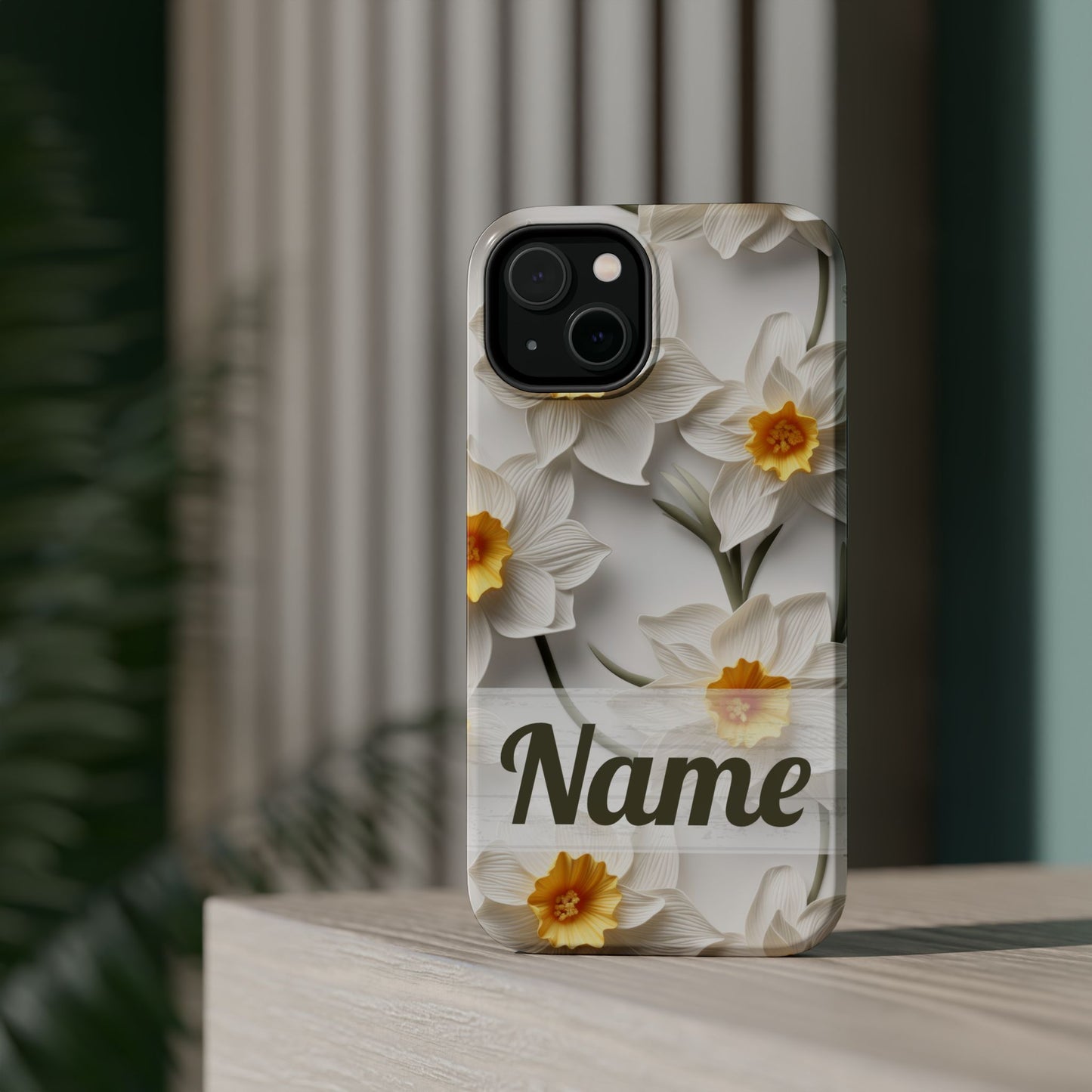 March Birth Flower Phone Case • 3D Daffodil iPhone Cover • Spring Floral MagSafe Gift