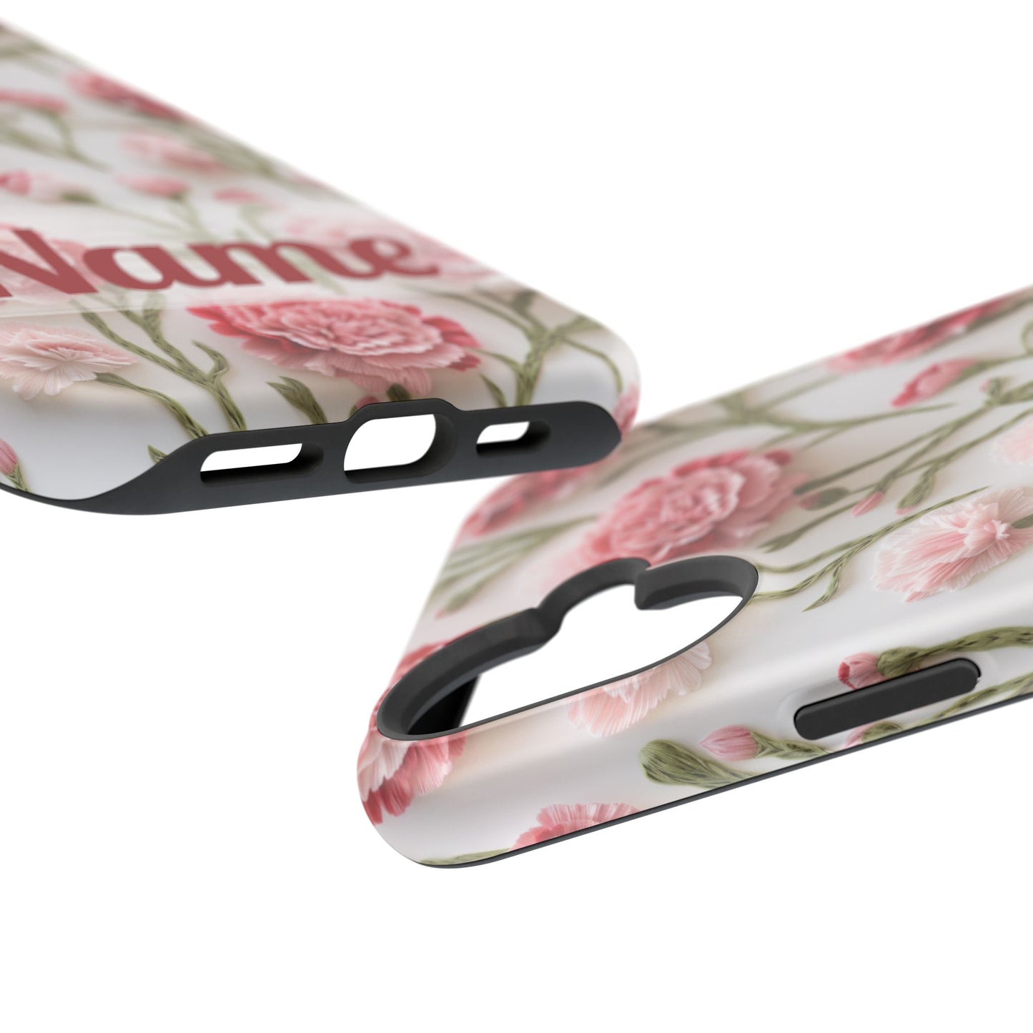 January Birth Flower Phone Case • Pink Carnation iPhone Cover • MagSafe Gift for Her