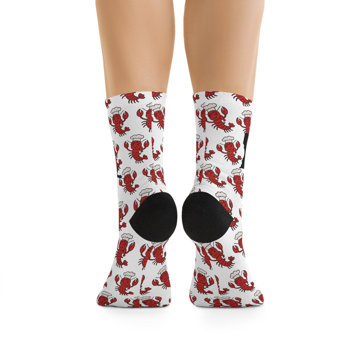 Crawfish Socks — Louisiana Crew Socks with Cajun Deb Logo, Eco-Friendly Recycled Poly