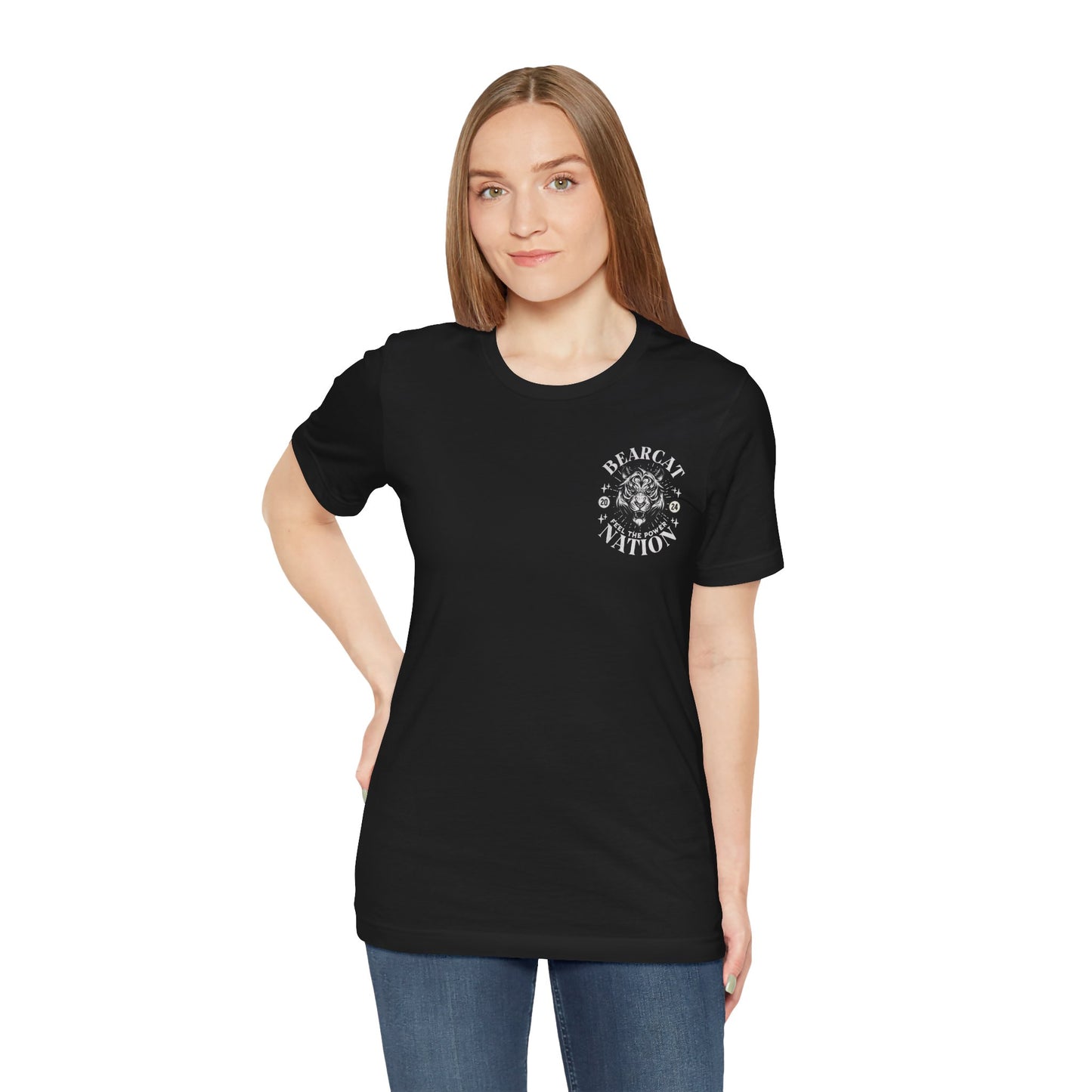 Bearcat Nation POCKET DESIGN - Bella Canvas 3001 Unisex Jersey Short Sleeve Tee