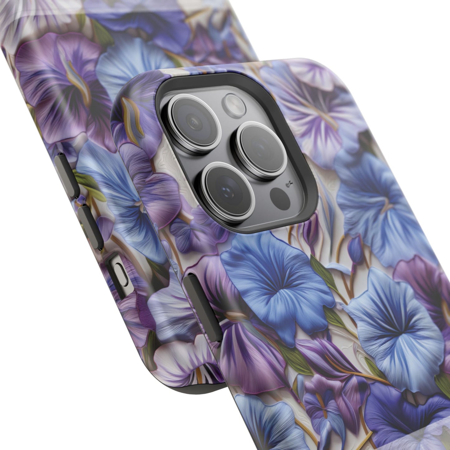 September Birth Flower Phone Case • Morning Glory iPhone Cover • Purple MagSafe Gift