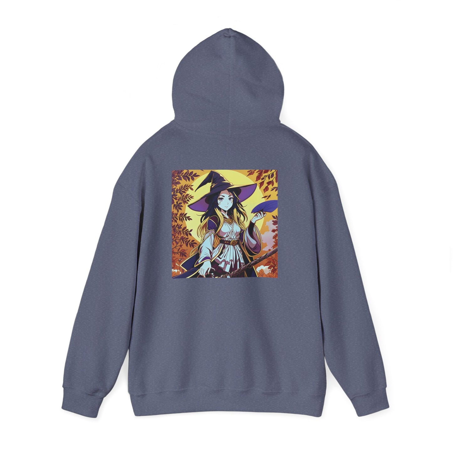 Anime Hoodie Witch Halloween Unisex Heavy Blend™ Hooded Sweatshirt Gildan 18500