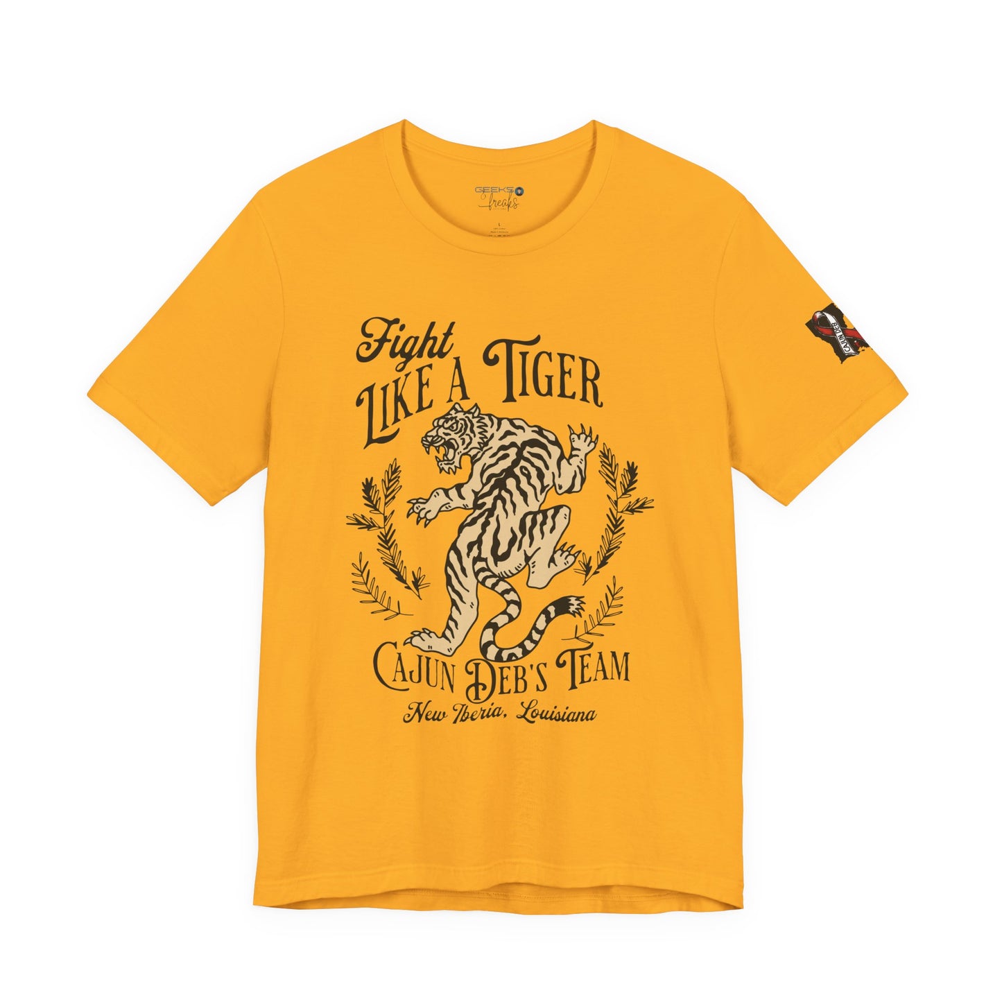 CAJUN DEB Fight Like a Tiger Tough Cancer MDS Awareness Tee, Unisex Support Tee, Gift for Cancer Fighters, Motivational T-Shirt Bella+Canva 3001