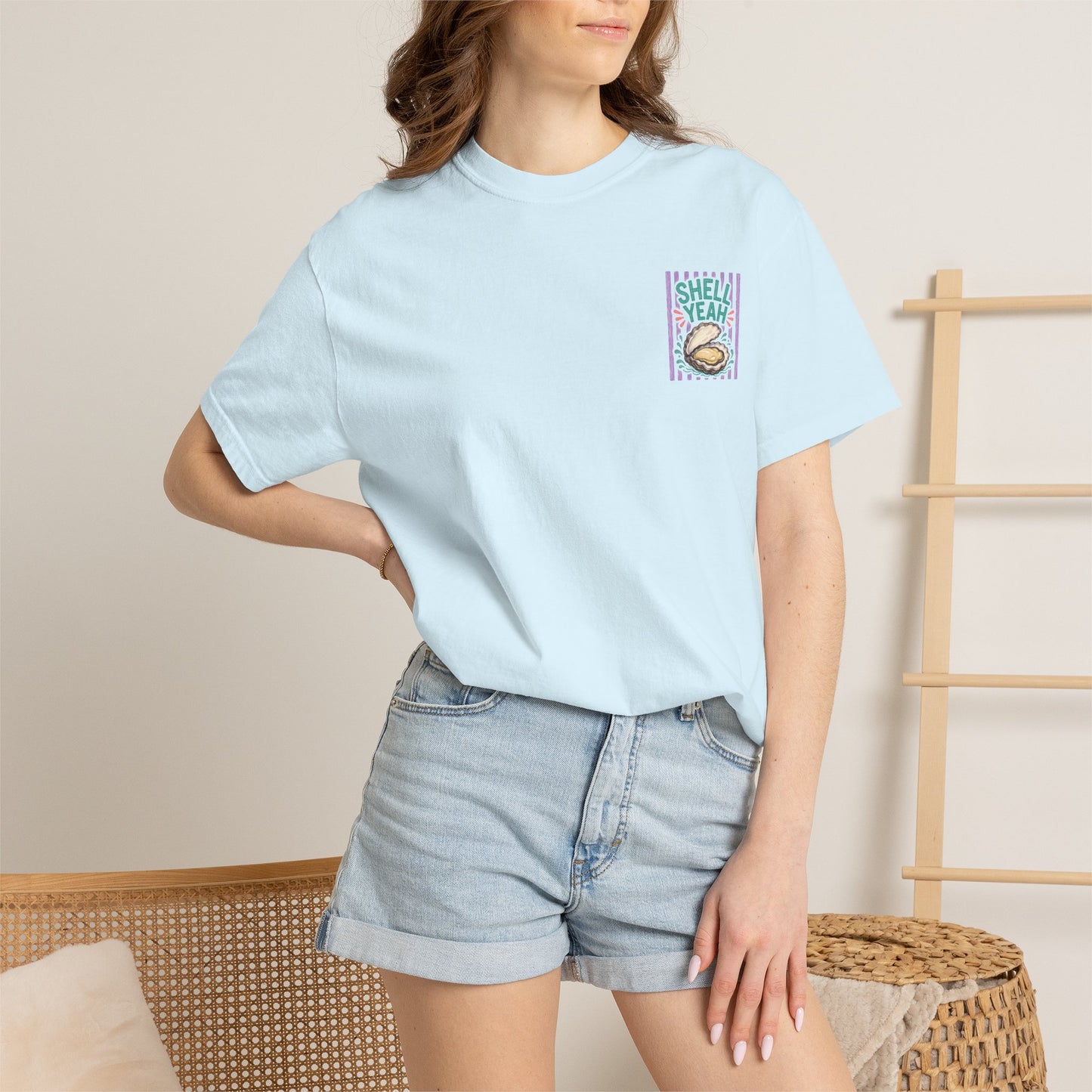 Shell Yeah Oyster Shirt | Comfort Colors 1717 | Funny Cajun Seafood Tee | Cajun Deb Collection