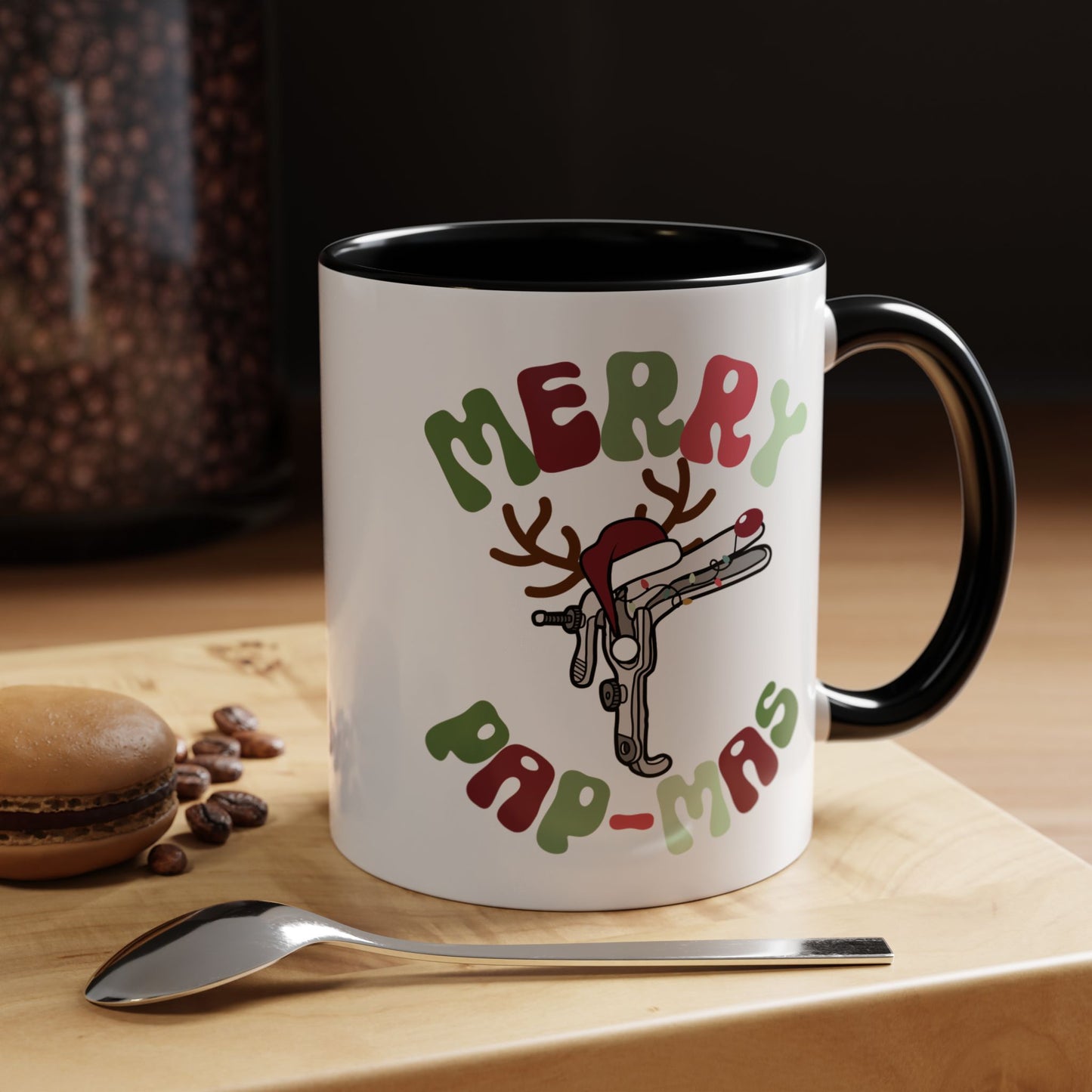 Merry Pap-Mas Mug Funny OB/GYN Christmas Gift Coffee Mug (11, 15oz)