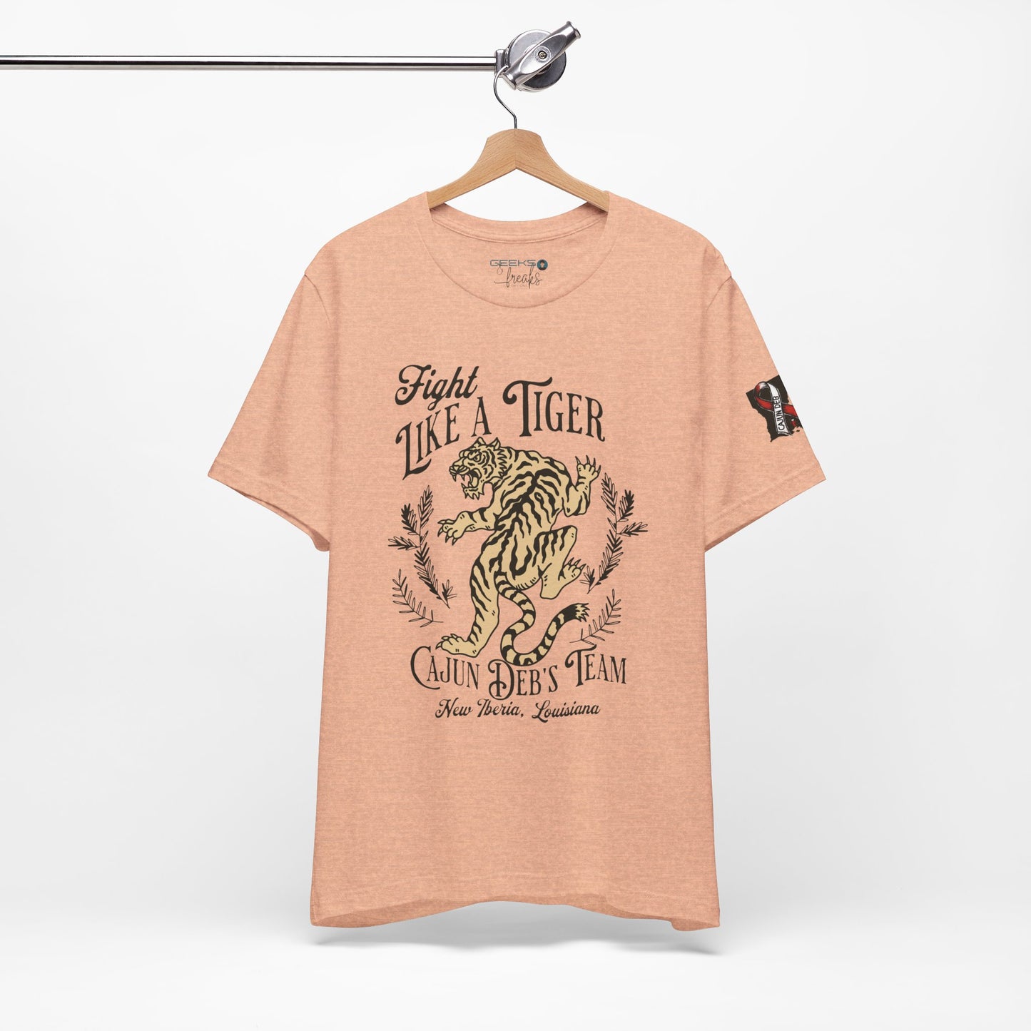 CAJUN DEB Fight Like a Tiger Tough Cancer MDS Awareness Tee, Unisex Support Tee, Gift for Cancer Fighters, Motivational T-Shirt Bella+Canva 3001