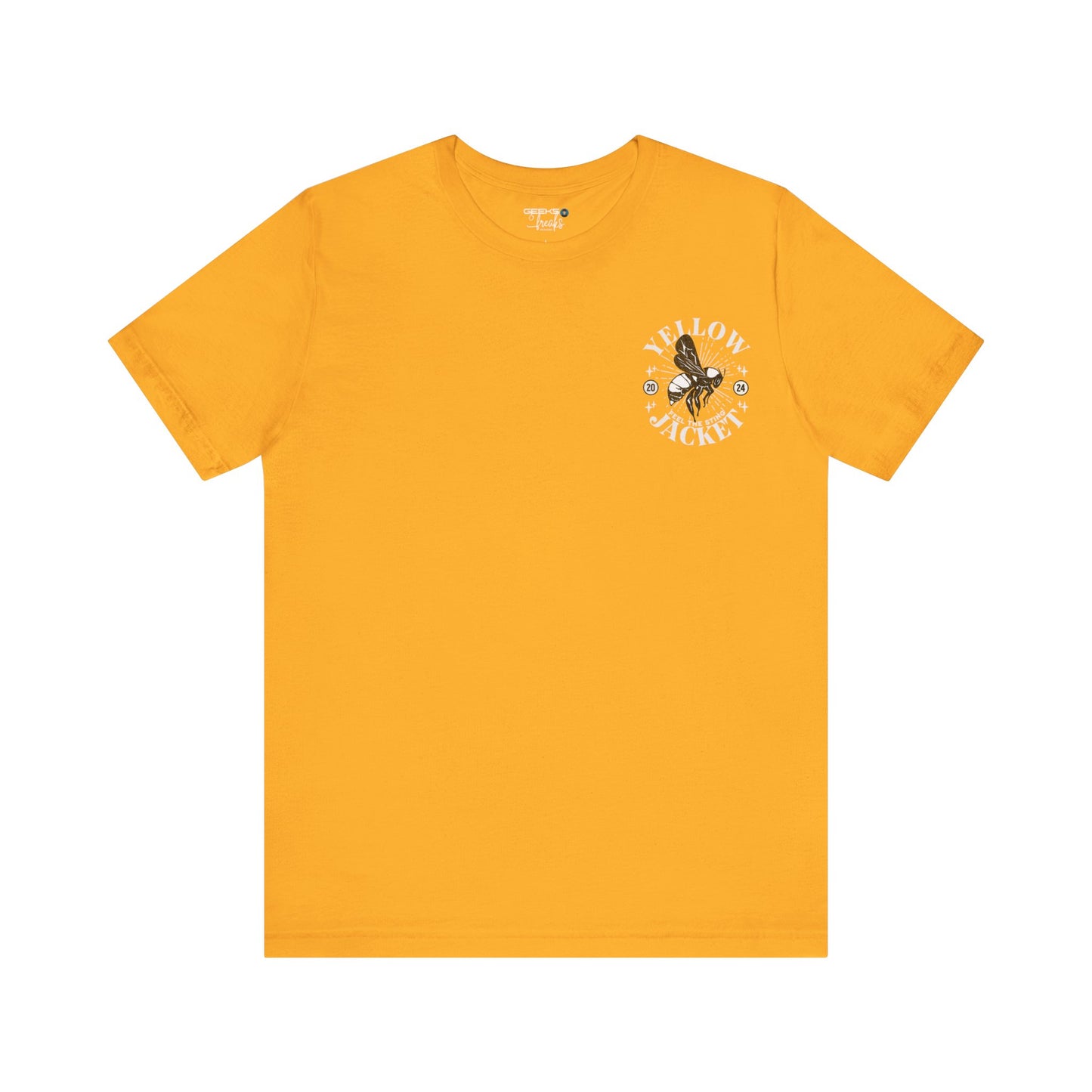 Yellowjacket Nation POCKET DESIGN - Bella Canvas 3001 Unisex Jersey Short Sleeve Tee