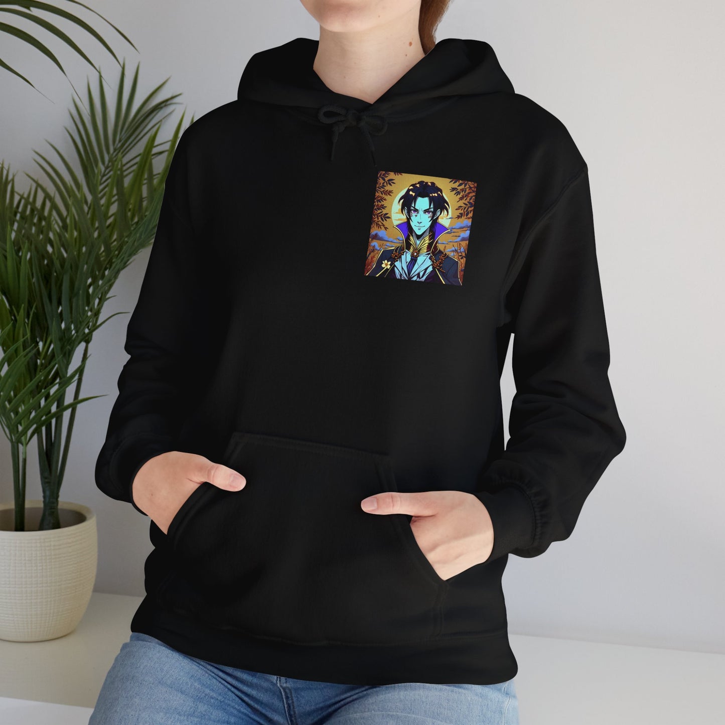 Anime Hoodie Vampire Halloween Unisex Heavy Blend™ Hooded Sweatshirt Gildan 18500