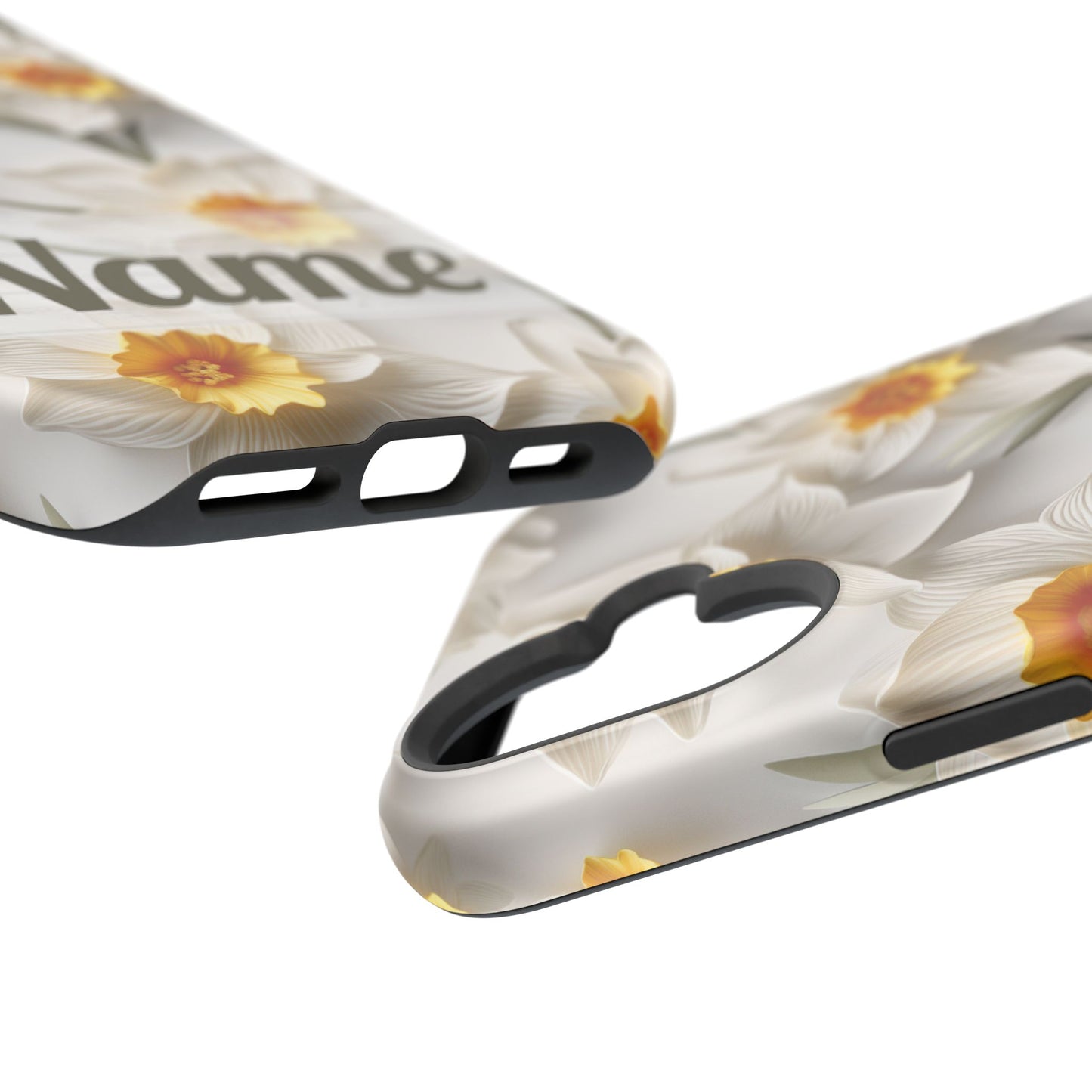 March Birth Flower Phone Case • 3D Daffodil iPhone Cover • Spring Floral MagSafe Gift