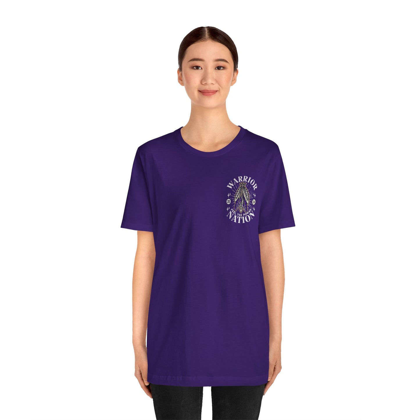 Warrior Nation POCKET DESIGN - Bella Canvas 3001 Unisex Jersey Short Sleeve Tee