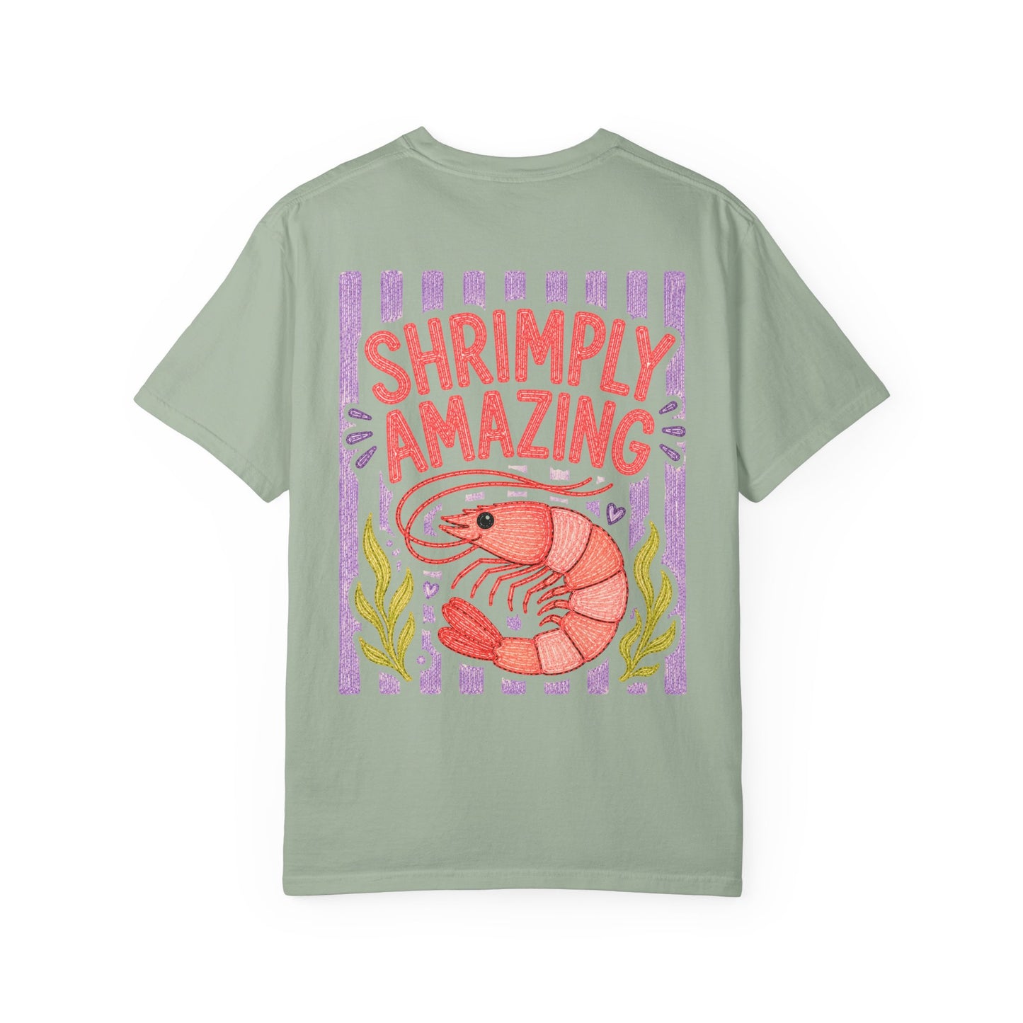 Shrimply Amazing Shrimp Shirt | Comfort Colors 1717 | Funny Seafood Tee | Cajun Deb Collection