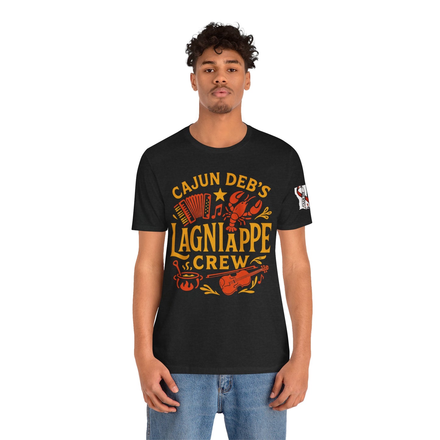 CAJUN DEB Lagniappe Crew shirt Unisex Jersey Short Sleeve Tee Bella Canvas 3001 T-Shirt MDS Awareness