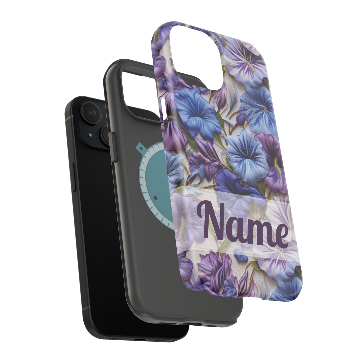 September Birth Flower Phone Case • Morning Glory iPhone Cover • Purple MagSafe Gift