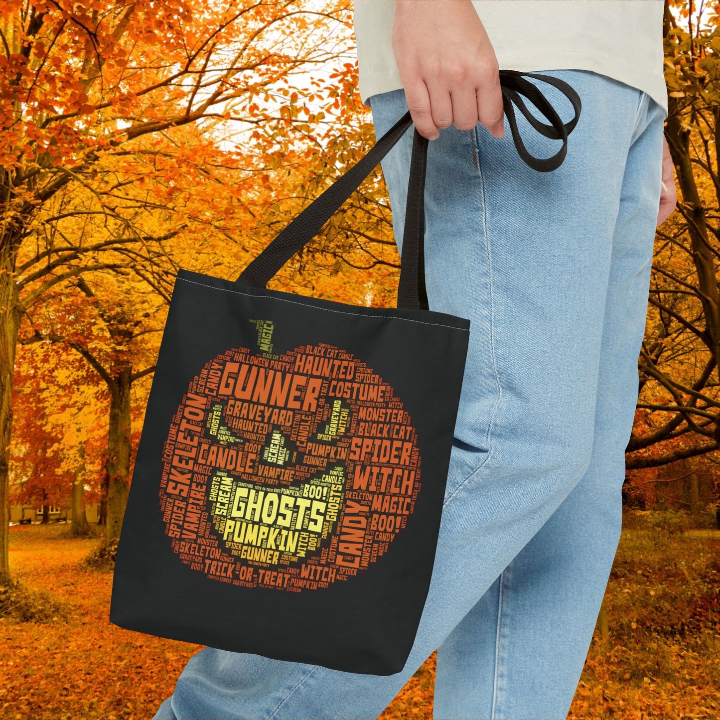 Personalized Trick-or-Treat Bag | Custom Halloween Bag with Child's Name | Personalized Pumpkin Candy Tote