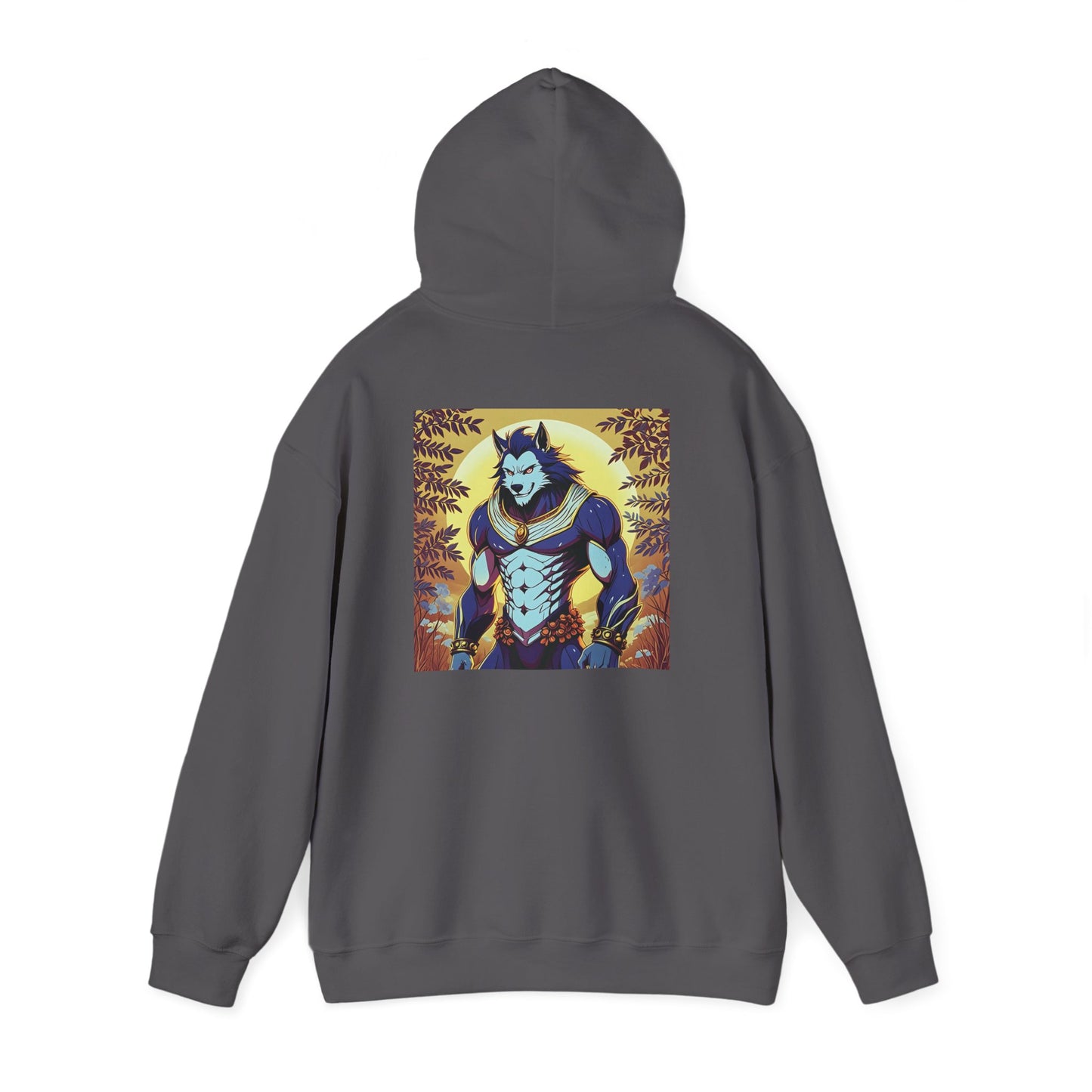 Anime Hoodie Werewolf Halloween Unisex Heavy Blend™ Hooded Sweatshirt Gildan 18500