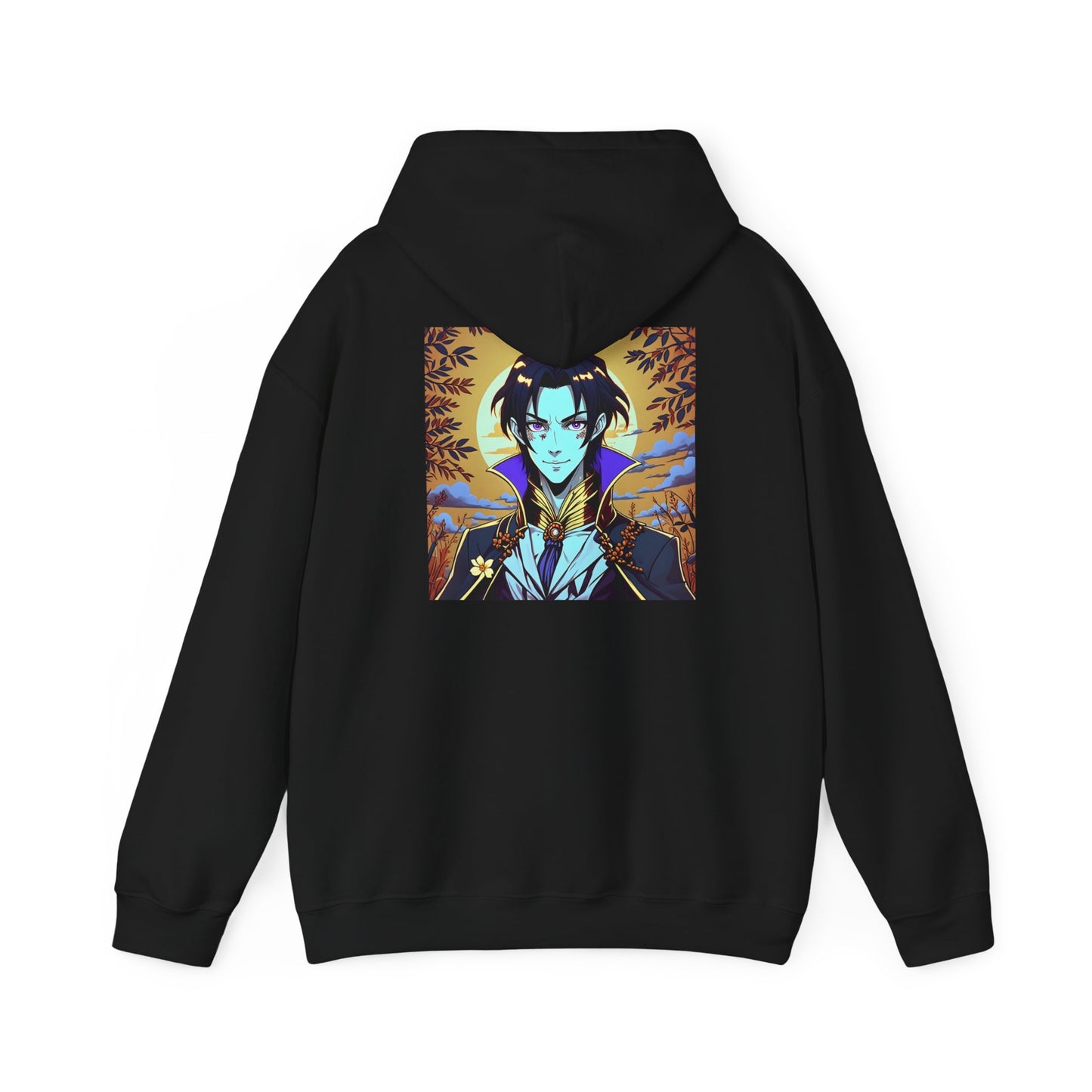 Anime Hoodie Vampire Halloween Unisex Heavy Blend™ Hooded Sweatshirt Gildan 18500