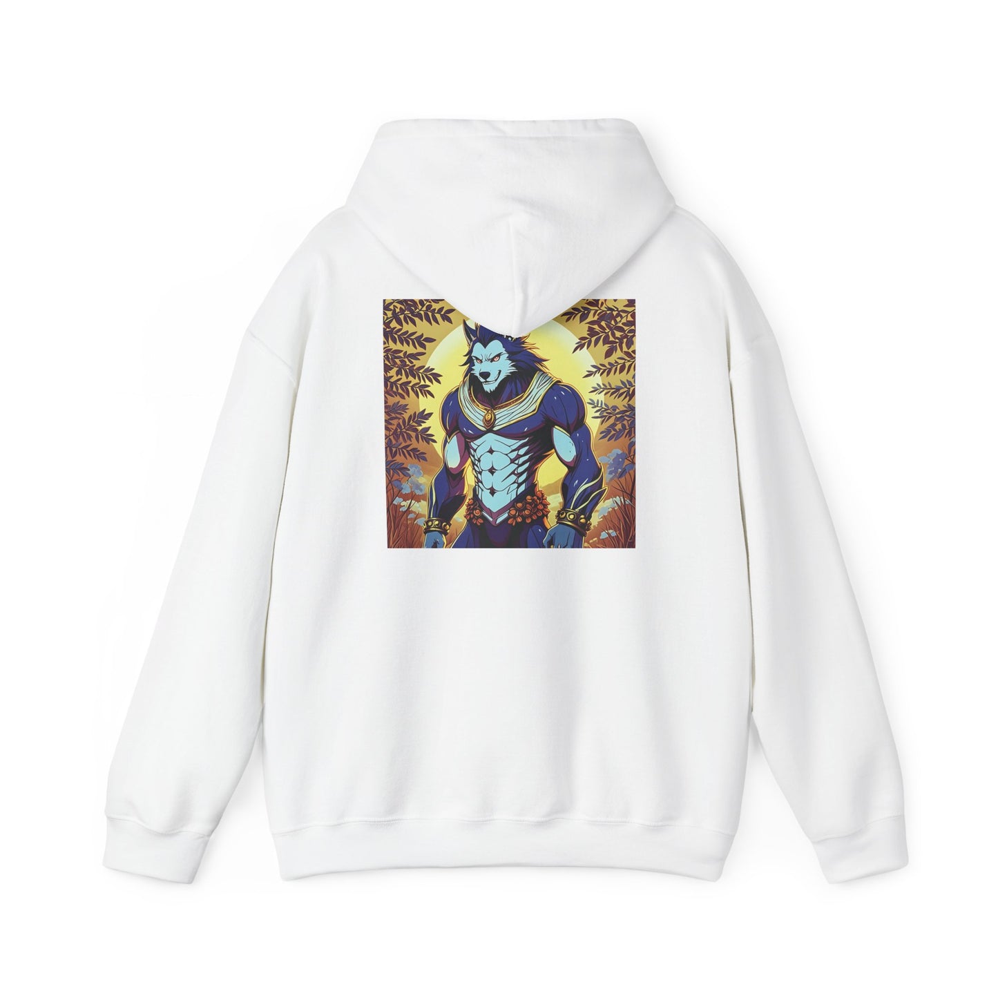 Anime Hoodie Werewolf Halloween Unisex Heavy Blend™ Hooded Sweatshirt Gildan 18500