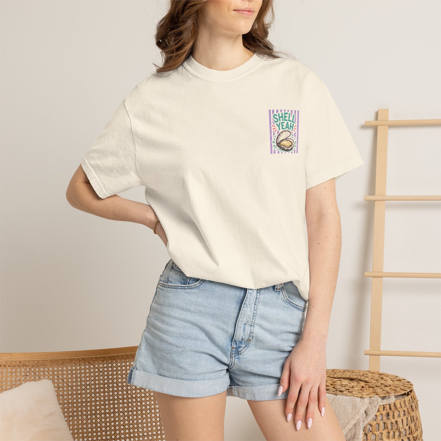Shell Yeah Oyster Shirt | Comfort Colors 1717 | Funny Cajun Seafood Tee | Cajun Deb Collection