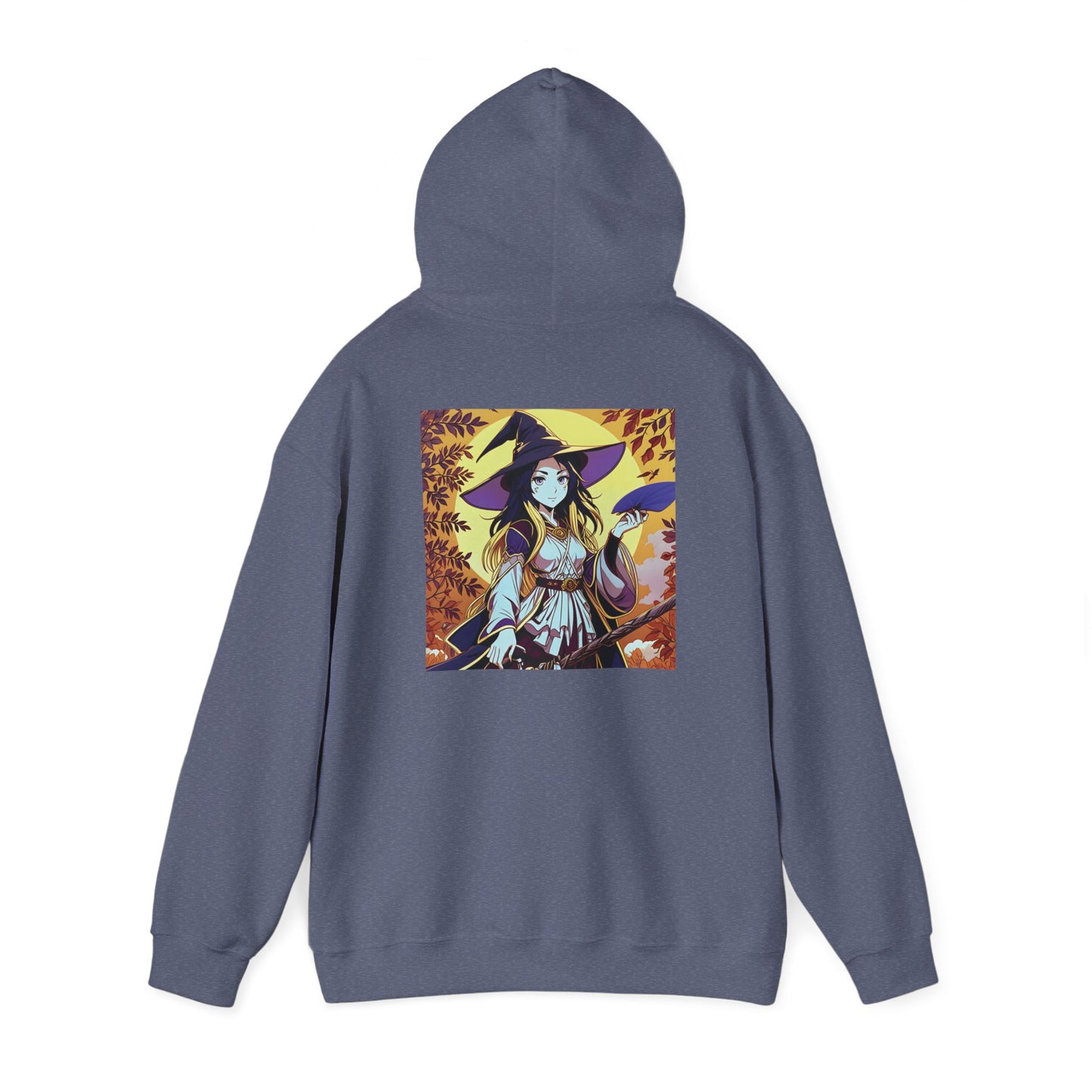 Anime Hoodie Witch Halloween Unisex Heavy Blend™ Hooded Sweatshirt Gildan 18500