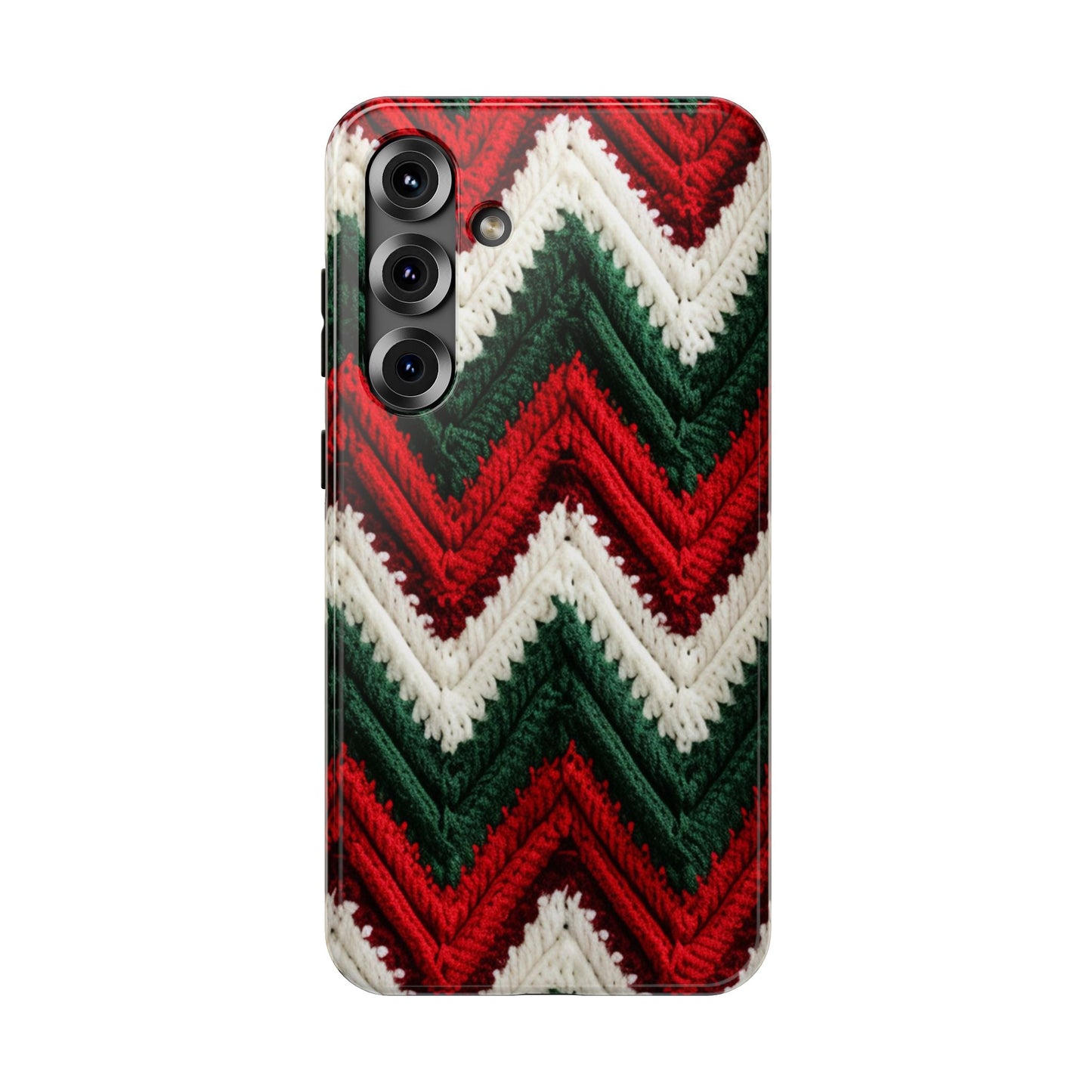 Vintage Christmas Crocheted Afghan Phone Case - Christmas Phone Case Impact-Resistant Case