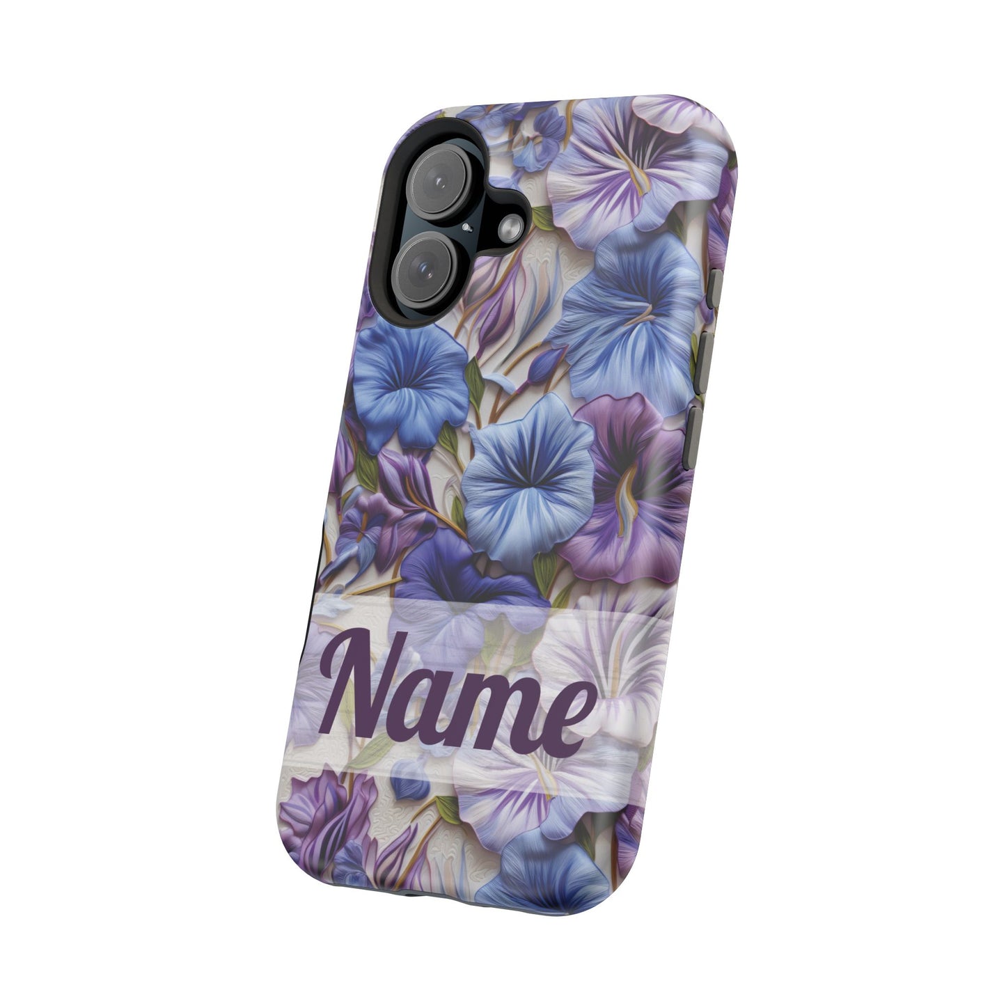 September Birth Flower Phone Case • Morning Glory iPhone Cover • Purple MagSafe Gift