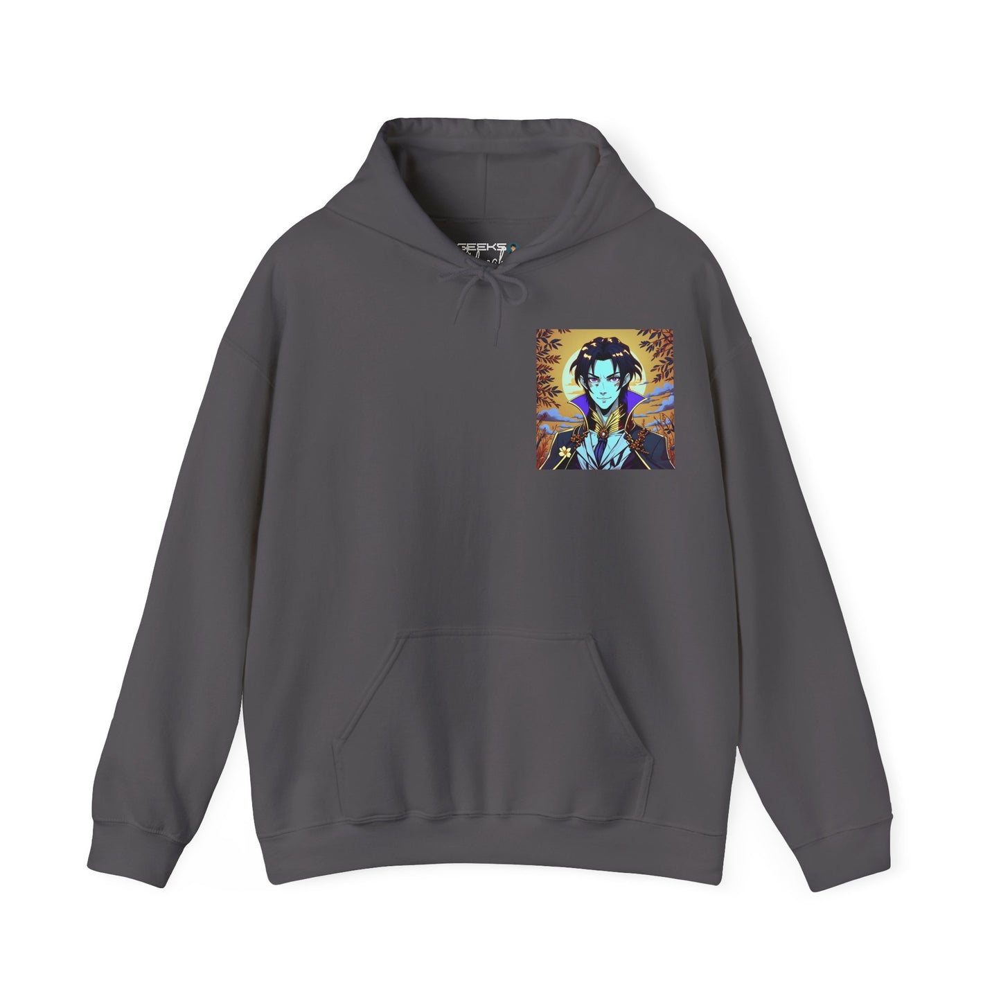 Anime Hoodie Vampire Halloween Unisex Heavy Blend™ Hooded Sweatshirt Gildan 18500