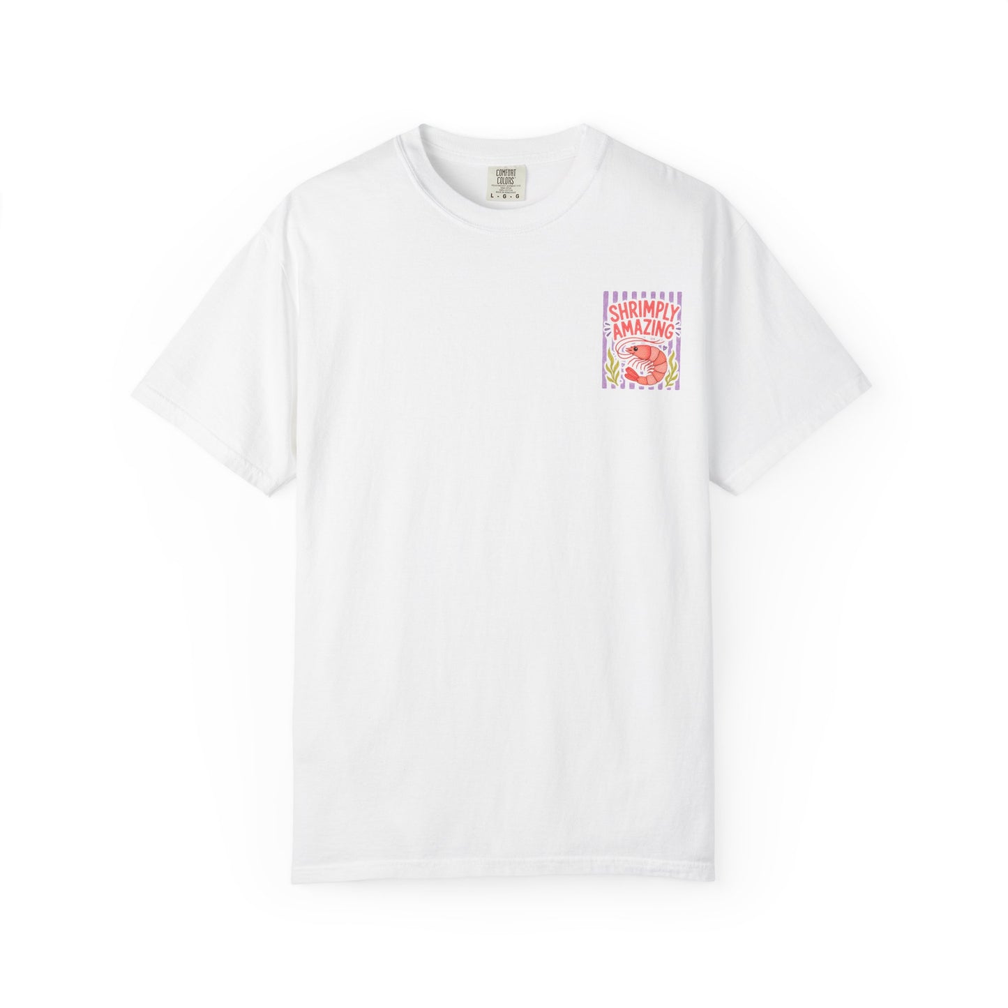 Shrimply Amazing Shrimp Shirt | Comfort Colors 1717 | Funny Seafood Tee | Cajun Deb Collection