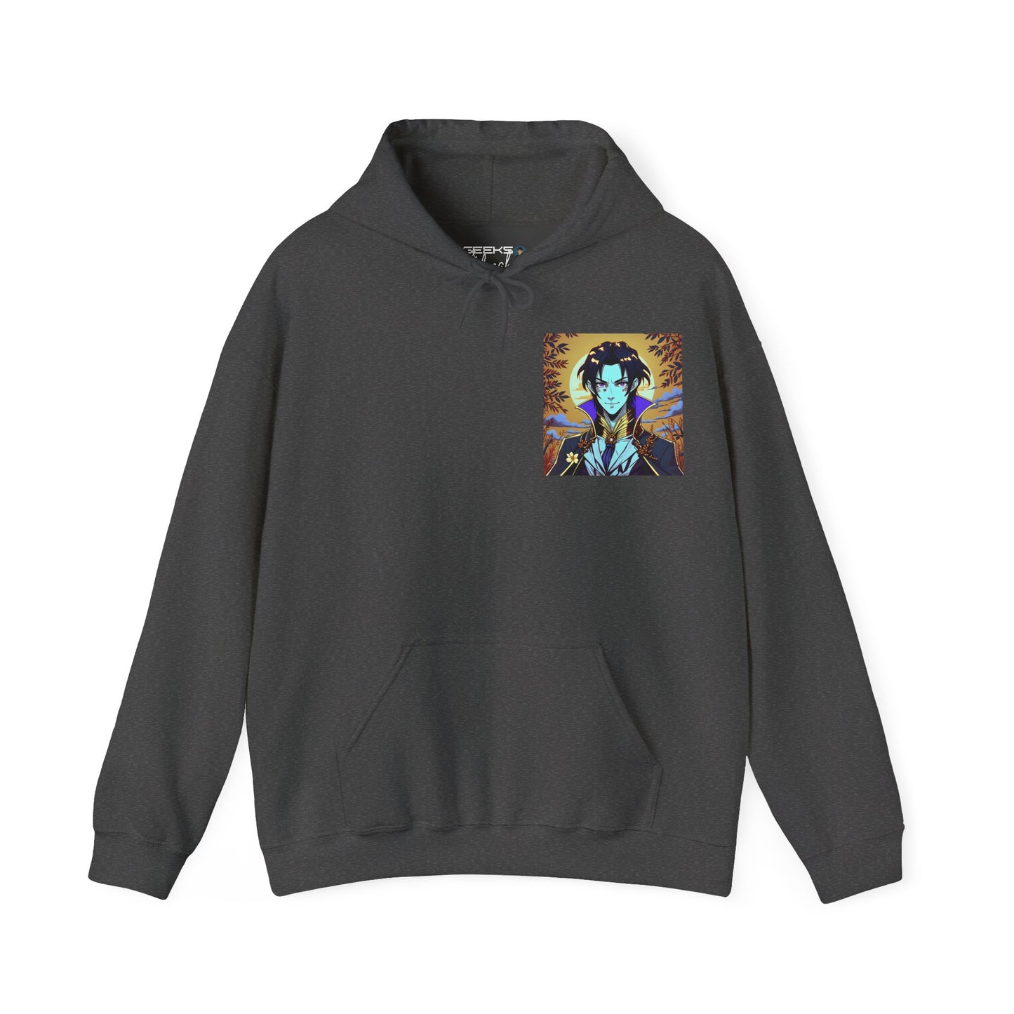Anime Hoodie Vampire Halloween Unisex Heavy Blend™ Hooded Sweatshirt Gildan 18500