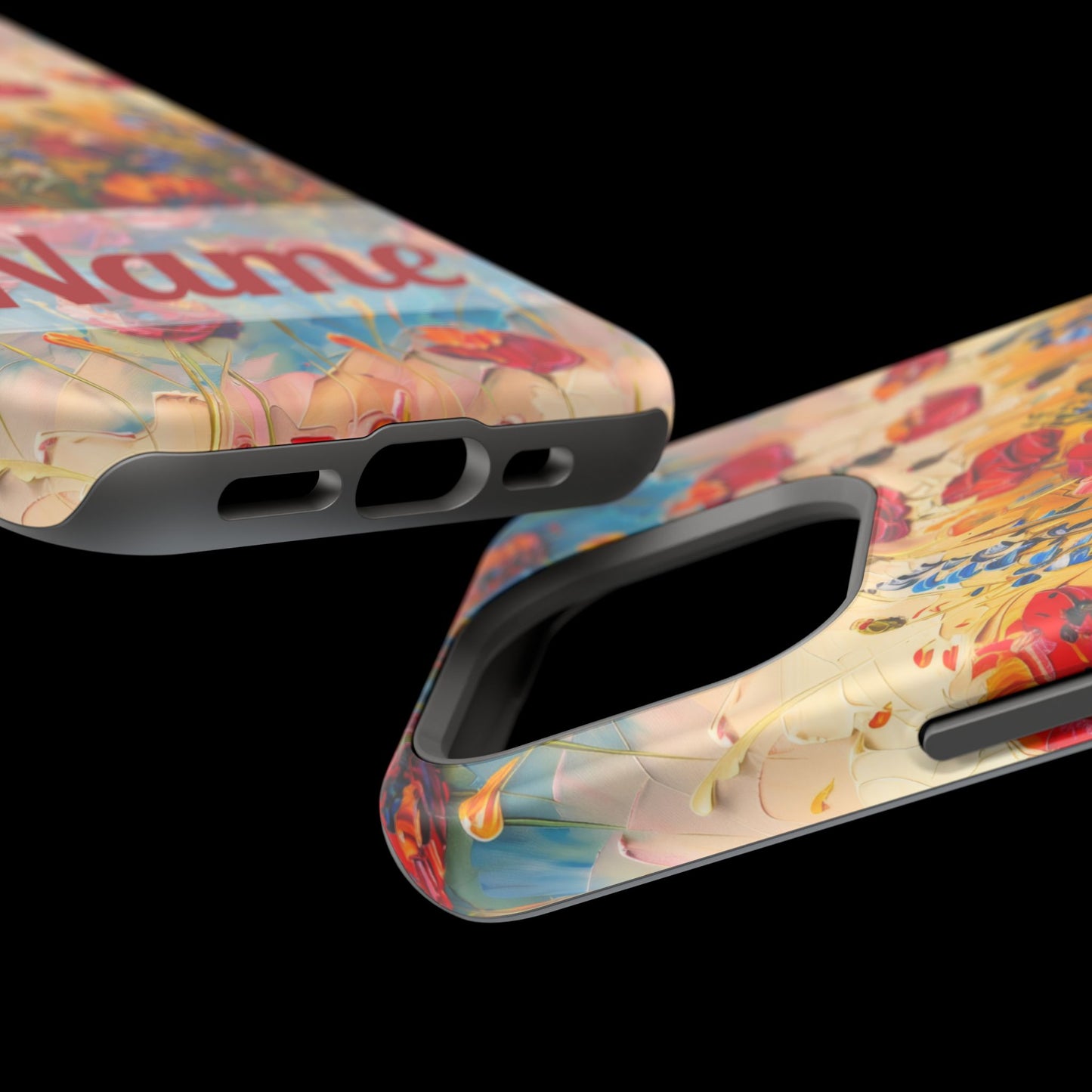 August Birth Flower Phone Case • Red Poppies Poppy iPhone Cover • Colorful Floral MagSafe Gift