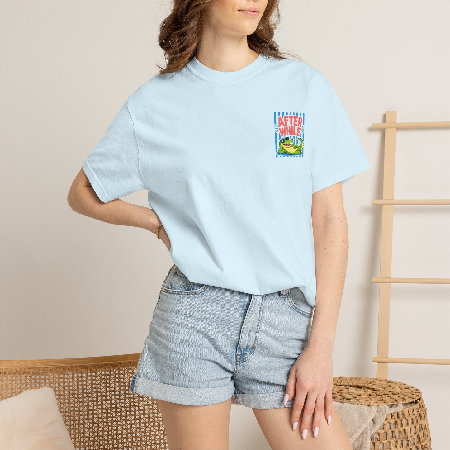 After While Crocodile T-Shirt | Comfort Colors 1717 | Funny Southern Alligator Tee | Cajun Deb Collection