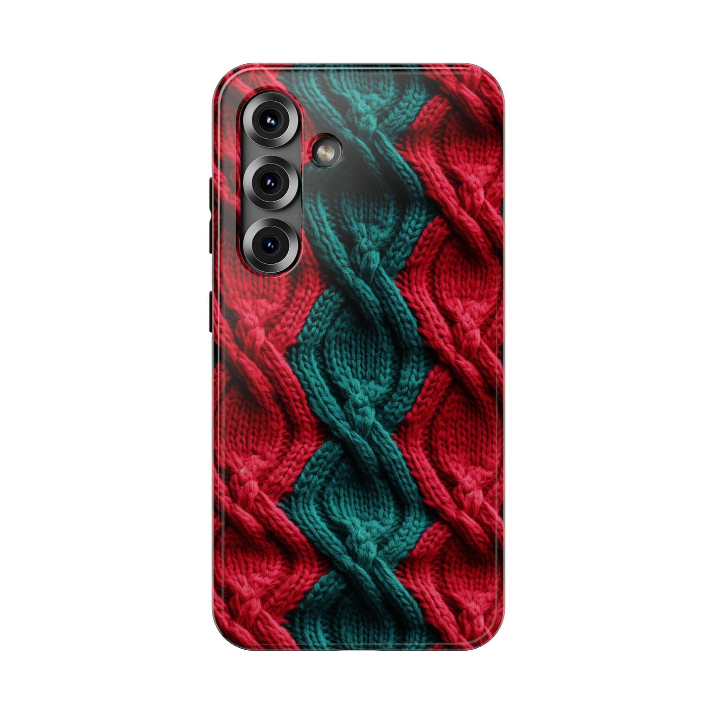 Vintage Christmas Crocheted Afghan Phone Case - Christmas Phone Case Impact-Resistant Case